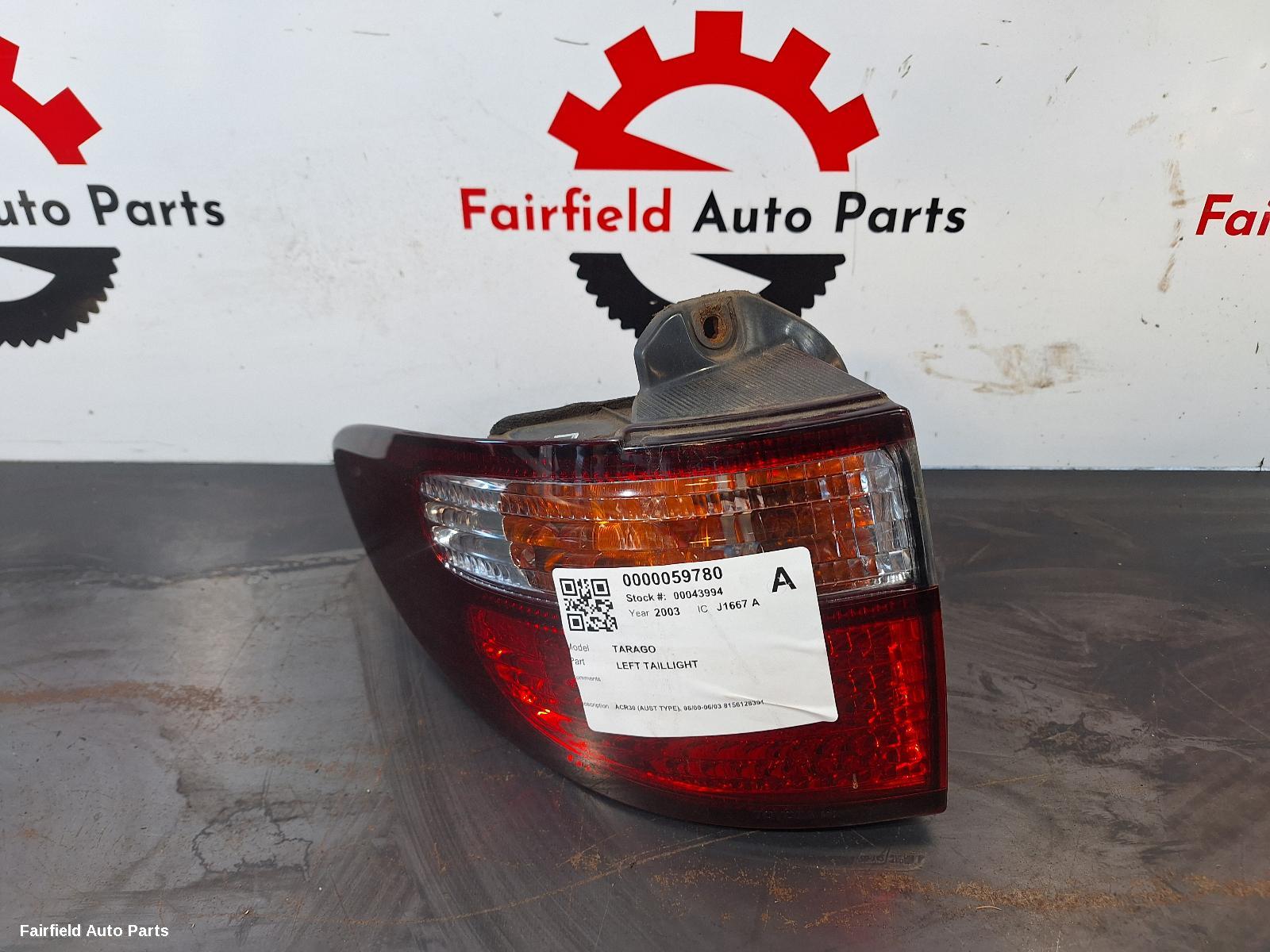 2000-2003 Toyota Tarago Left Taillight