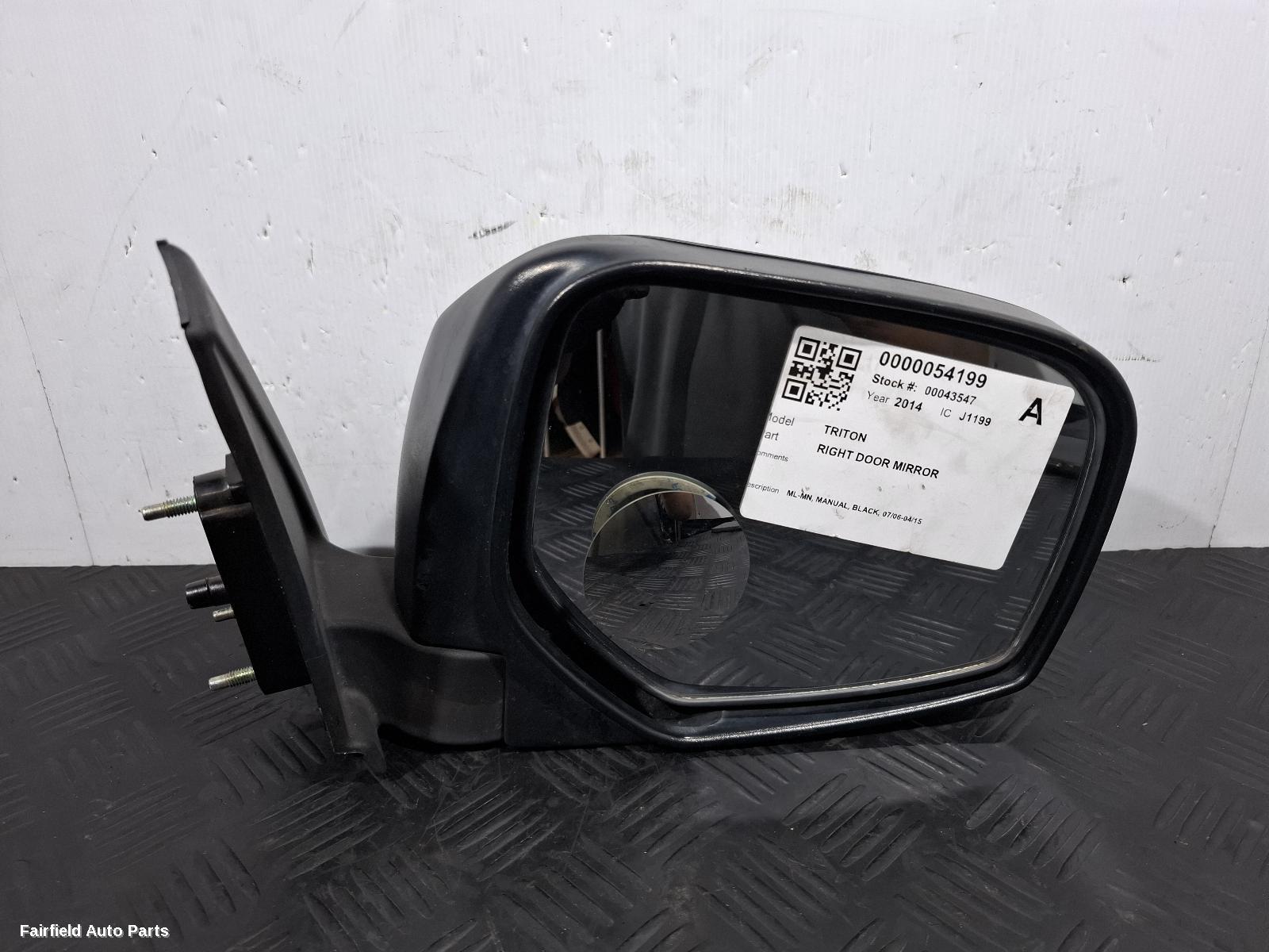 2006-2015 Mitsubishi Triton Right Door Mirror