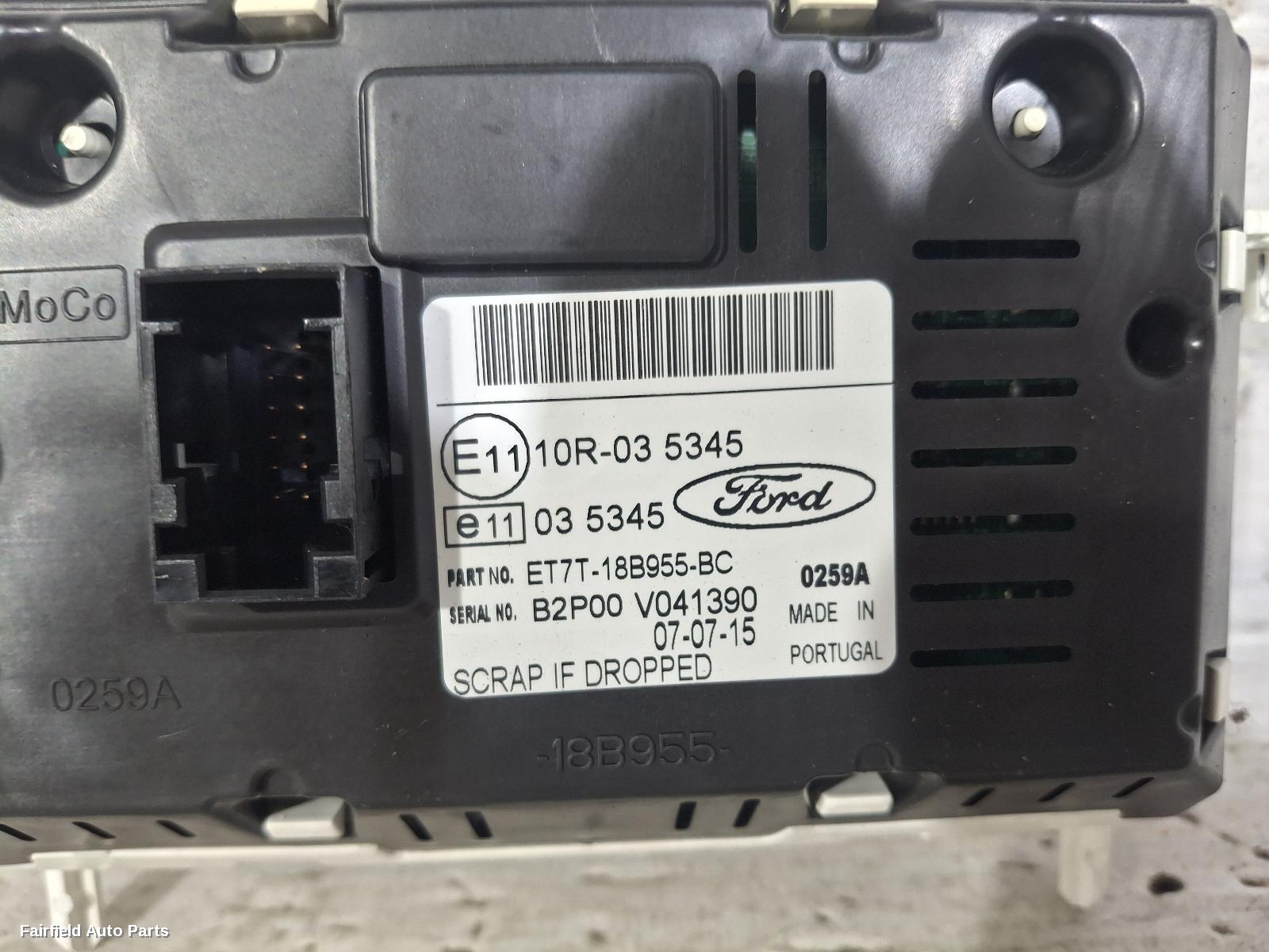 2013-2019 Ford Fiesta Radio Cd Dvd Sat Tv