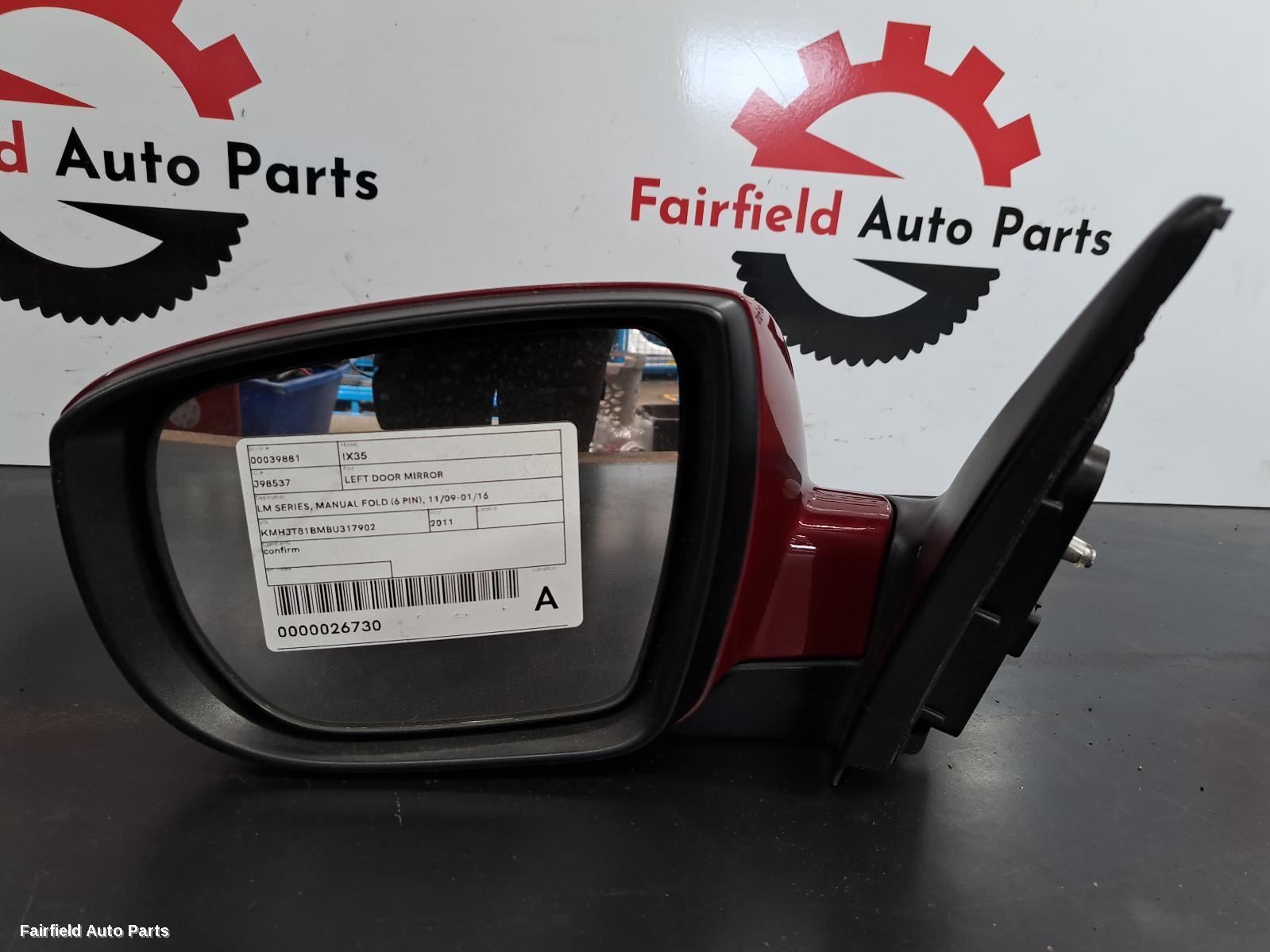 2009-2016 Hyundai Ix35 Left Door Mirror