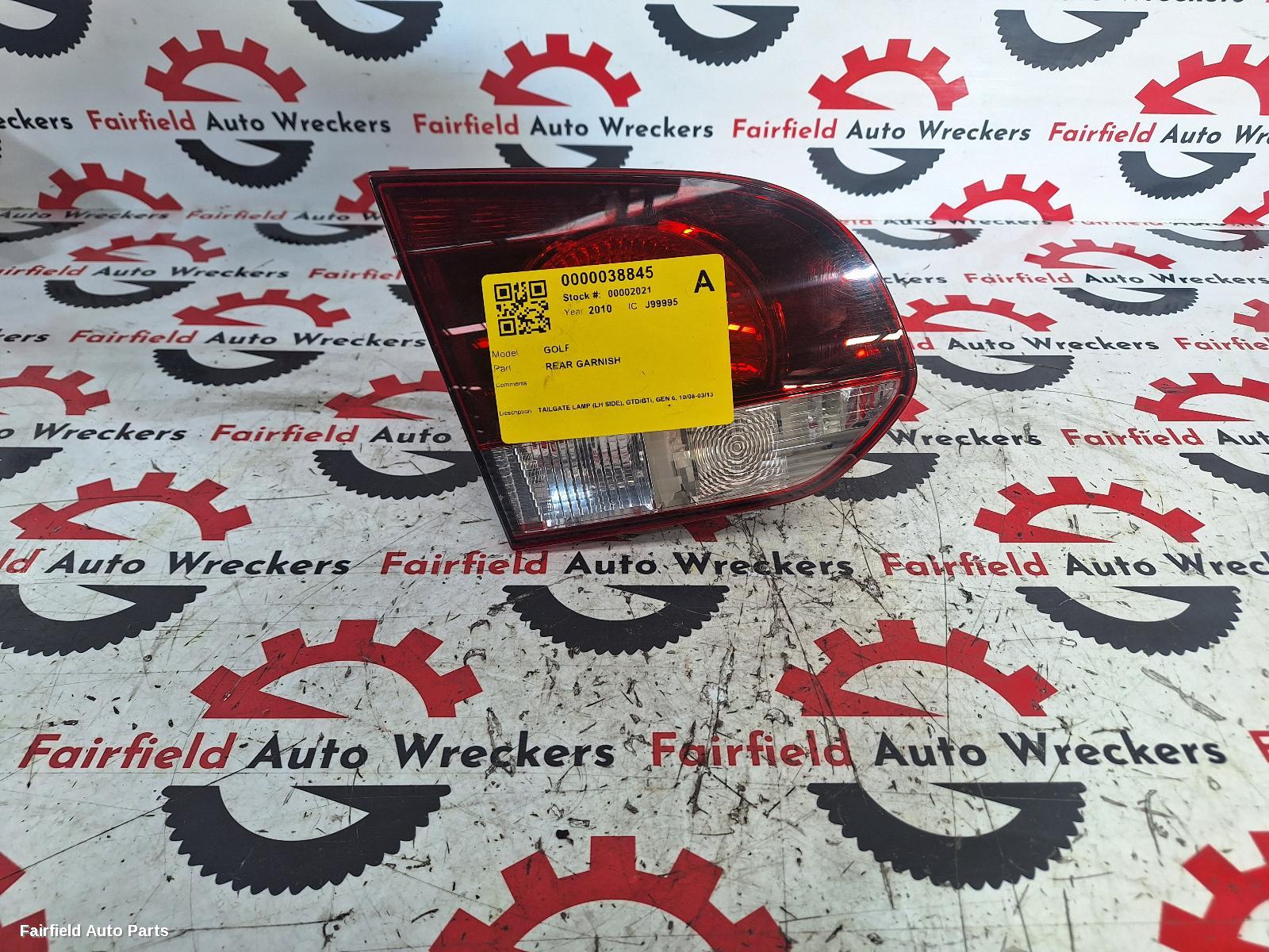 2008-2013 Volkswagen Golf Rear Garnish