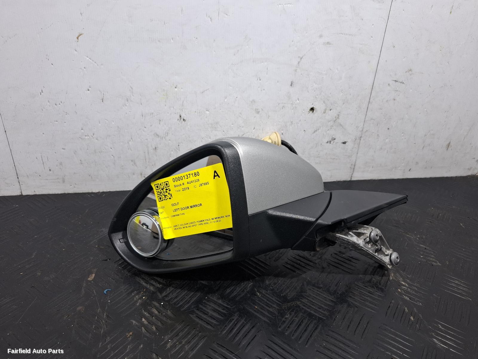 2017-2020 Volkswagen Golf Left Door Mirror