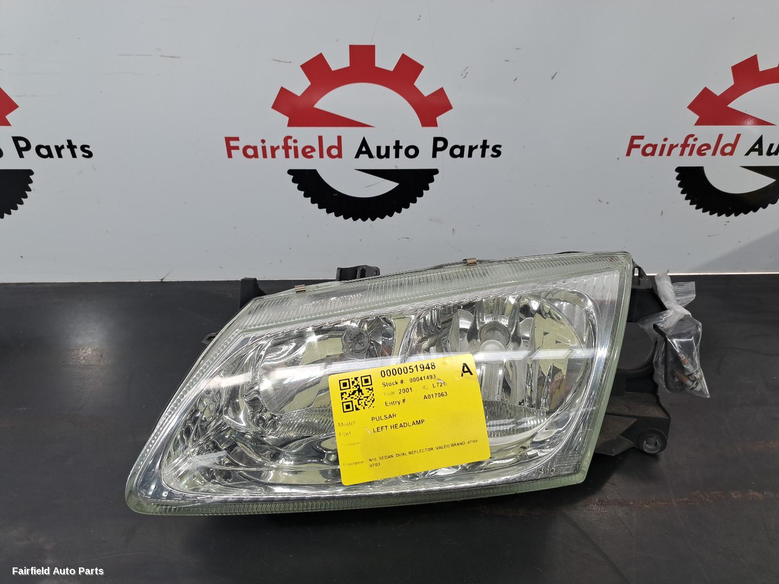 2000-2003 Nissan Pulsar Left Headlamp