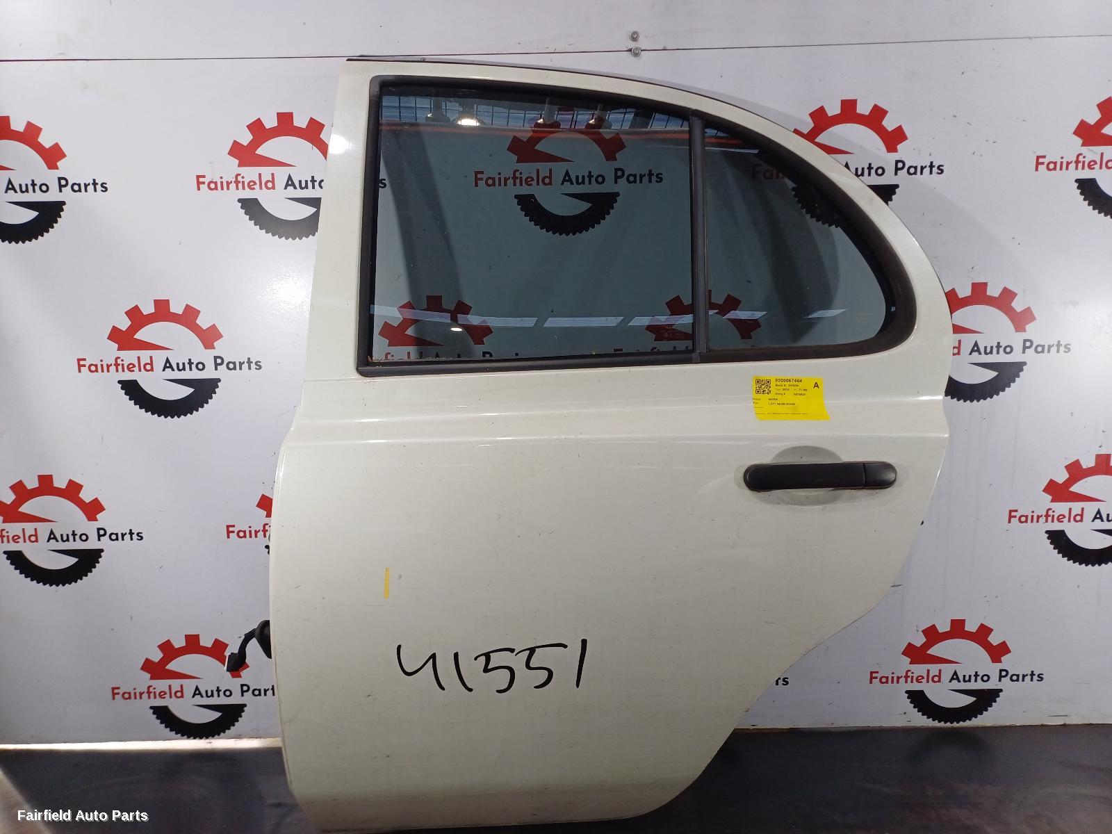 2007-2010 Nissan Micra Left Rear Door Sliding