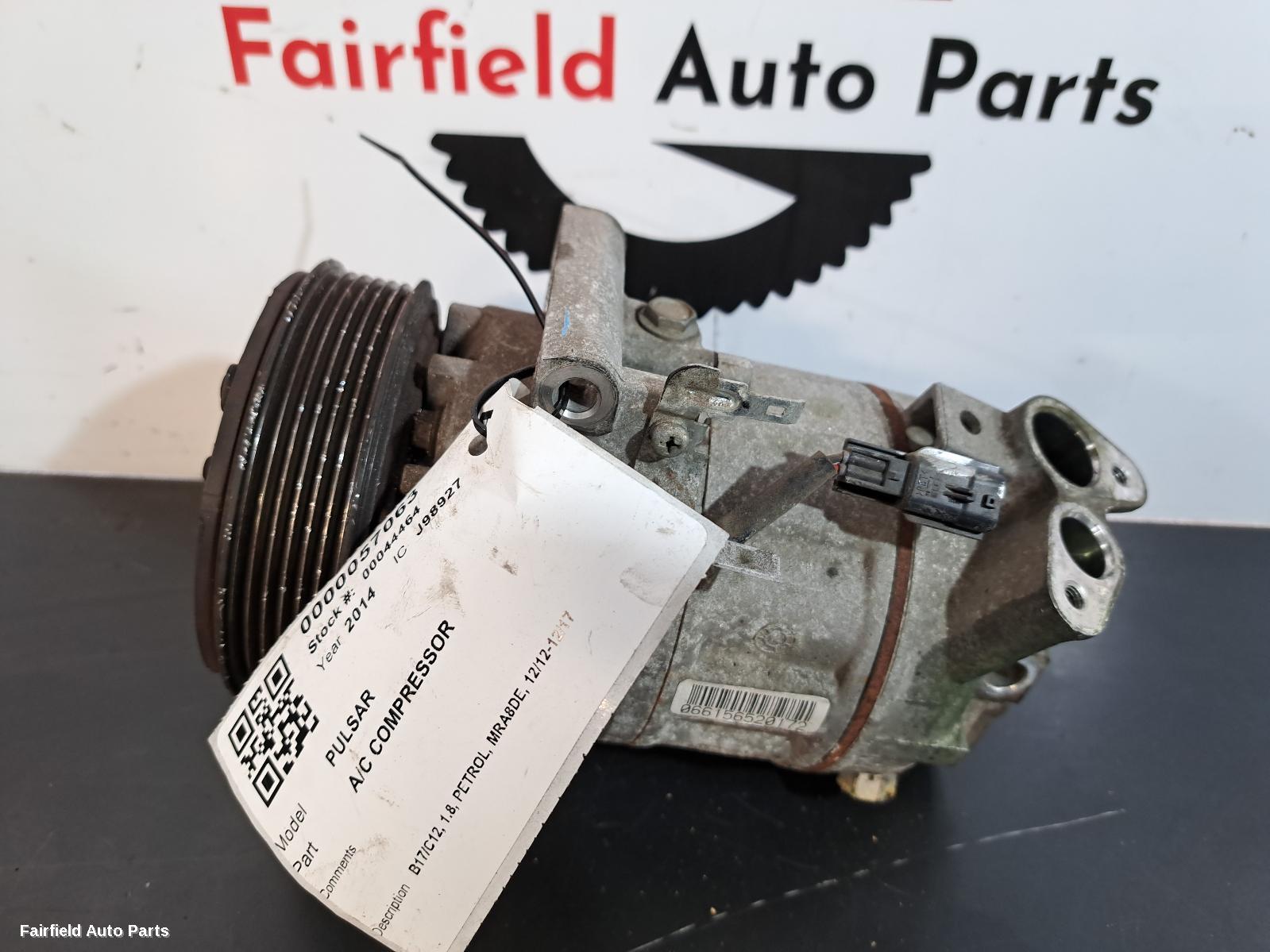 2012-2017 Nissan Pulsar A C Compressor