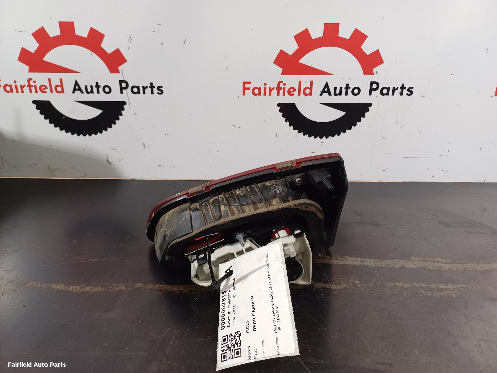 2012-2017 Volkswagen Golf Rear Garnish