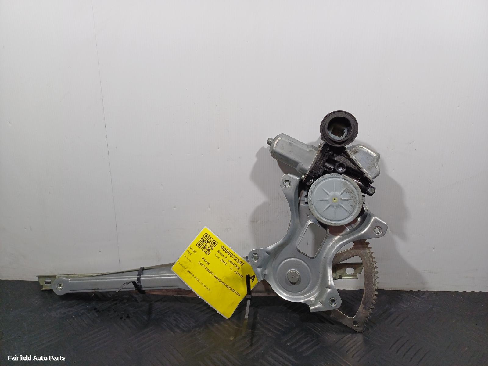 2012-2021 Toyota Prius Left Front Window Reg Motor