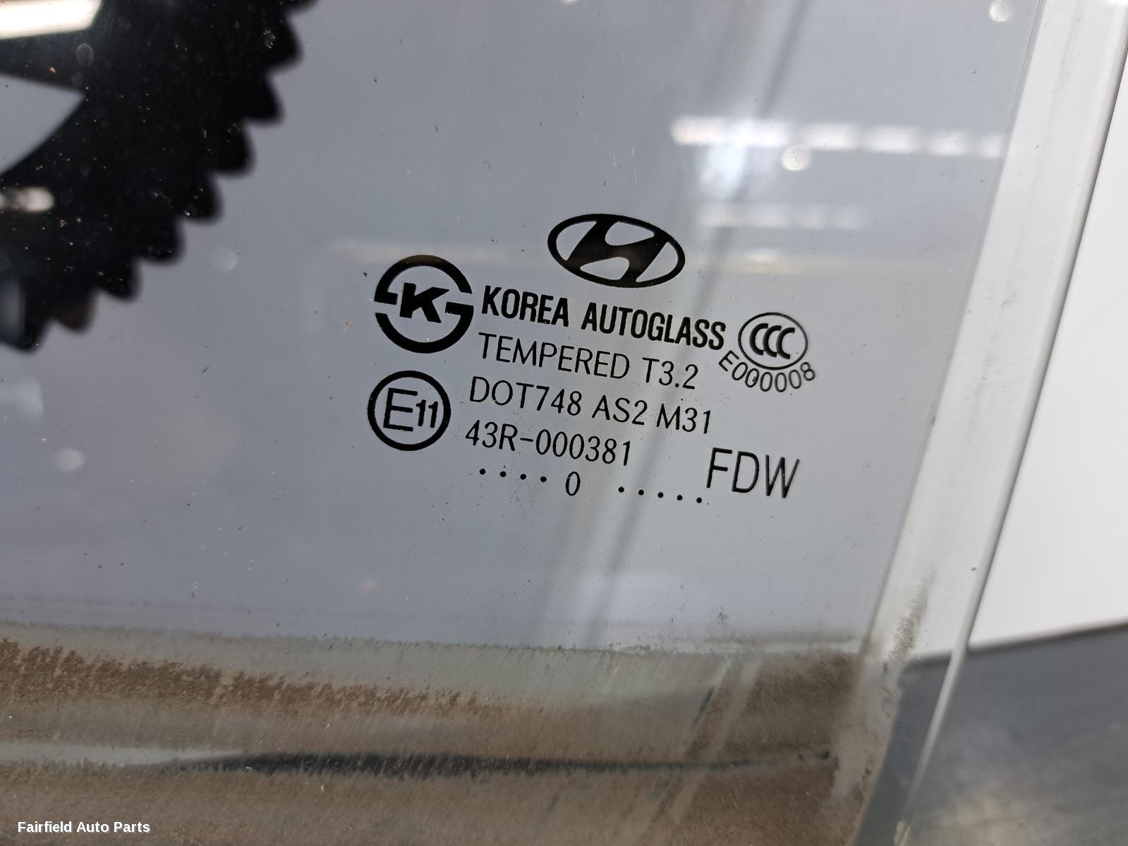 2009-2012 Hyundai I30 Left Rear Door Window