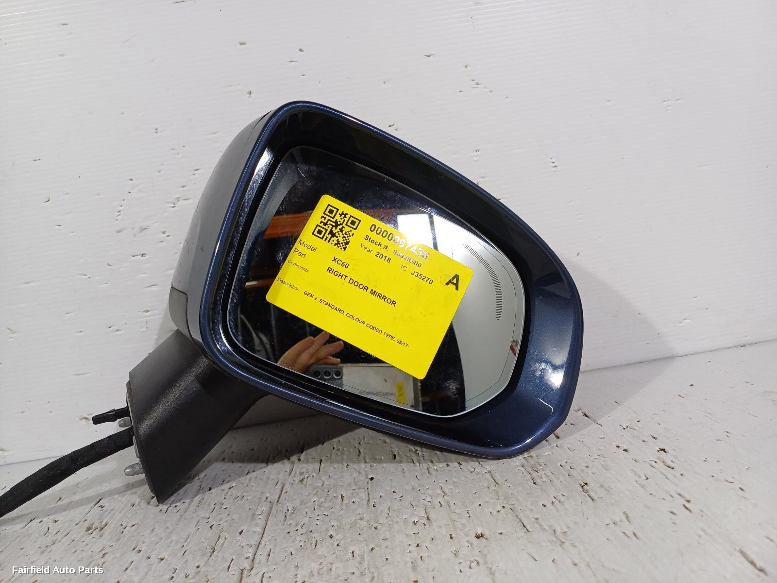 2017-2024 Volvo Xc60 Right Door Mirror