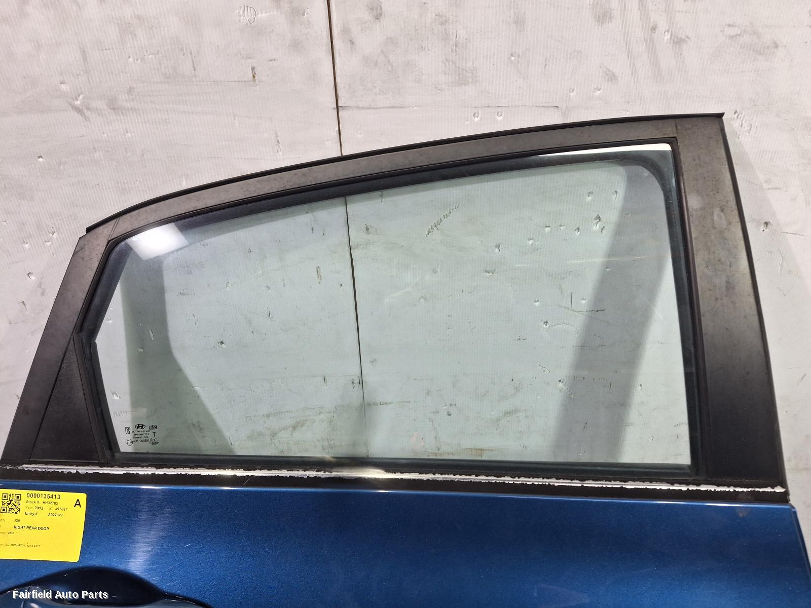 2012-2017 Hyundai I30 Right Rear Door Sliding