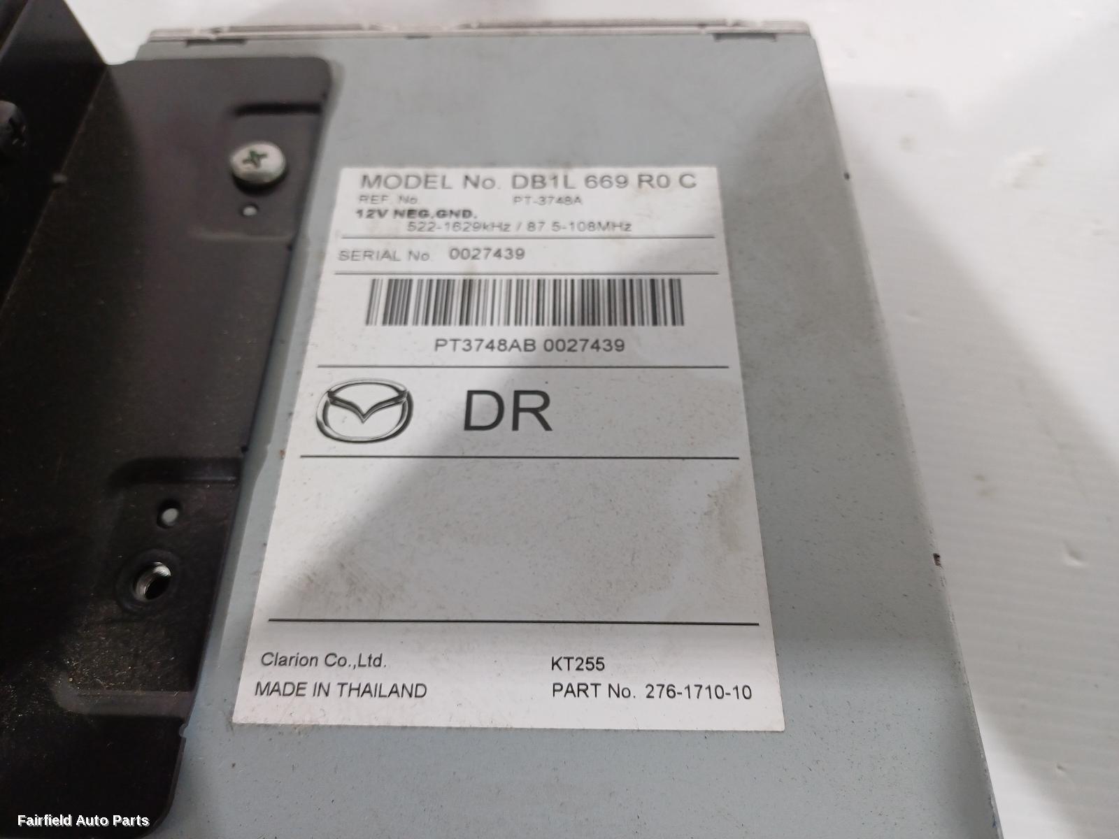 2014-2019 Mazda 2 Radio Cd Dvd Sat Tv