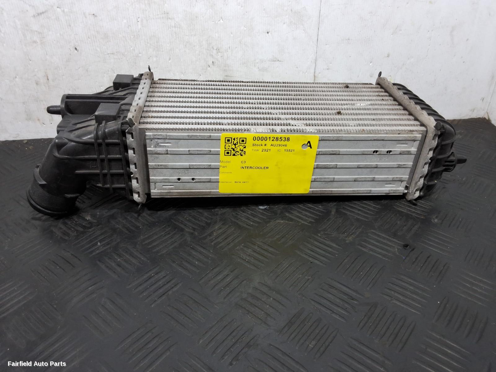 2017-2026 Citroen C3 Intercooler