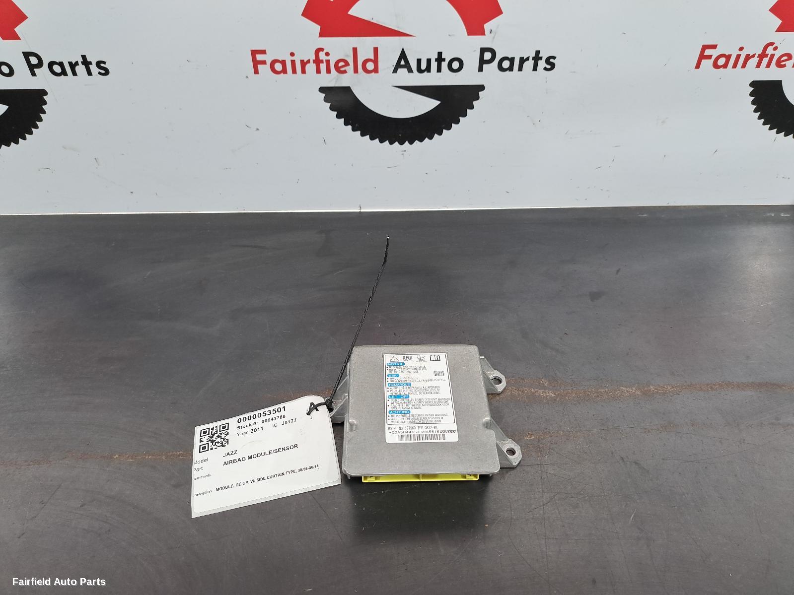 2008-2014 Honda Jazz Airbag Module Sensor