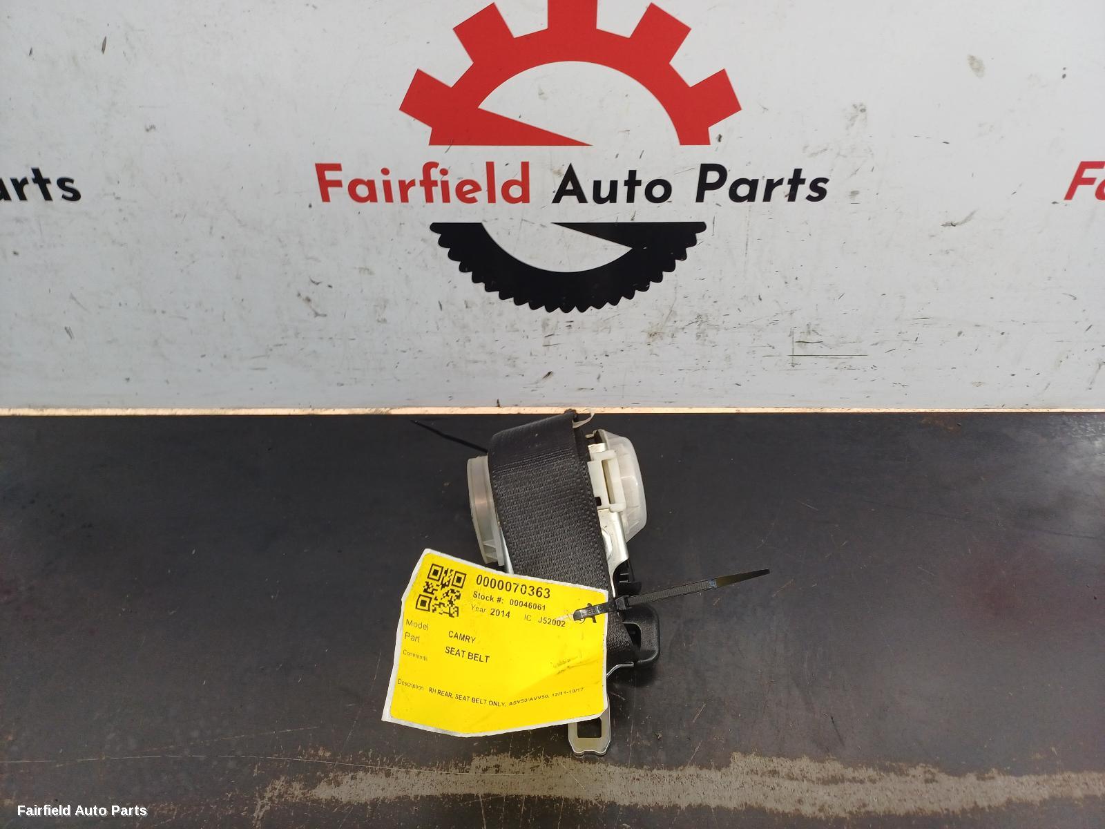 2011-2017 Toyota Camry Seatbelt Stalk