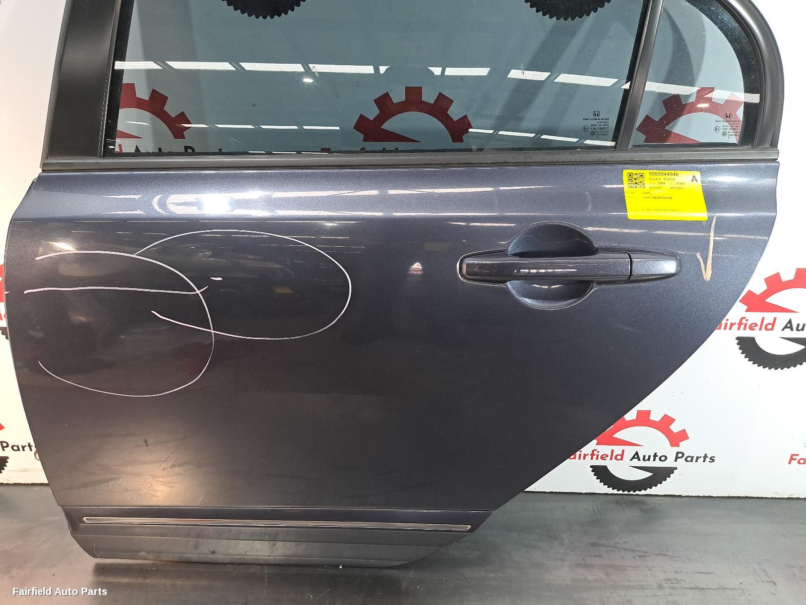2006-2011 Honda Civic Left Rear Door Sliding
