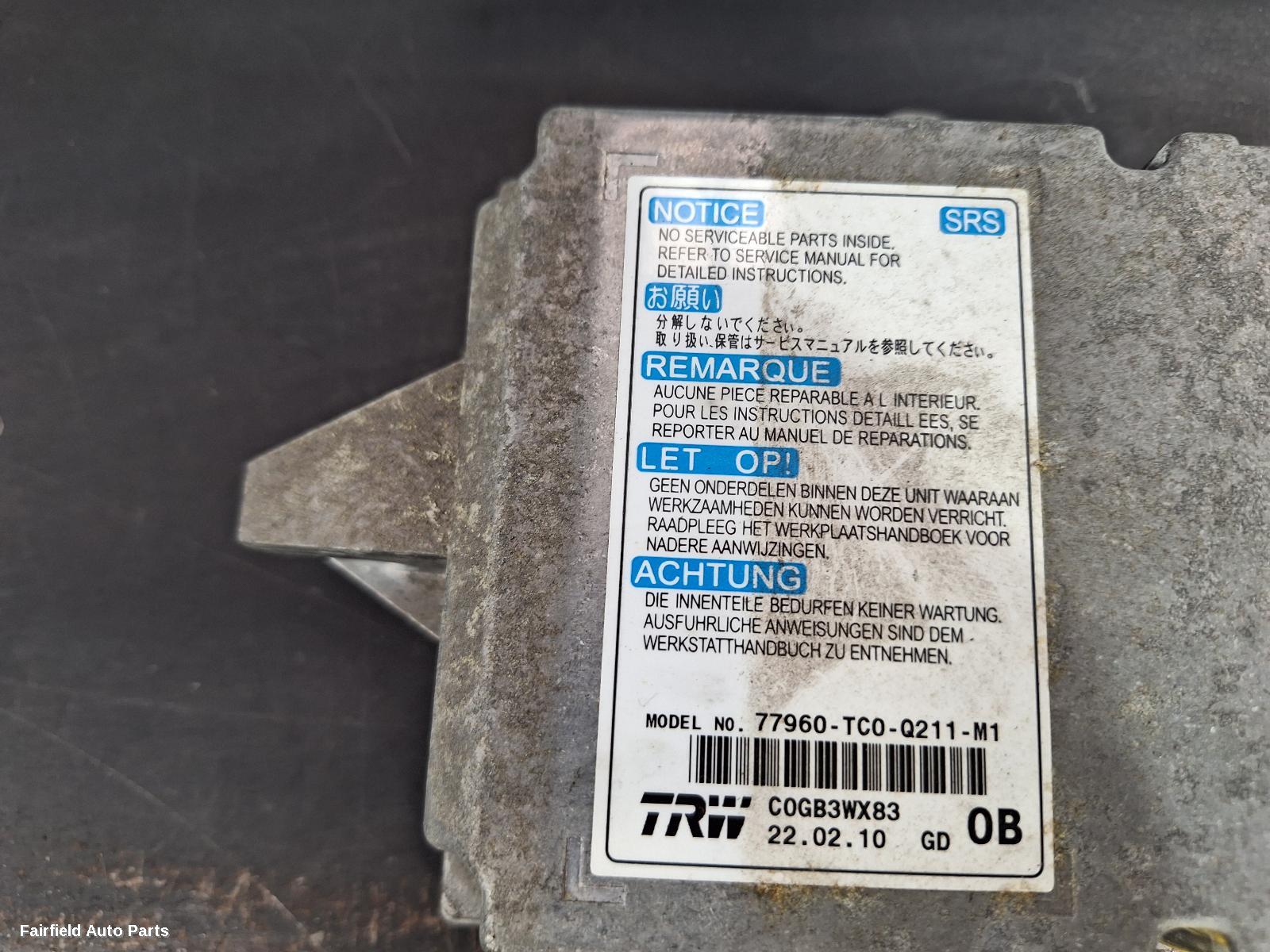2008-2016 Honda Accord Airbag Module Sensor