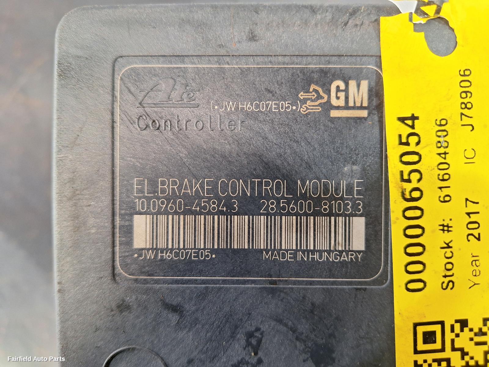 2011-2017 Holden Cruze Abs Pump Modulator
