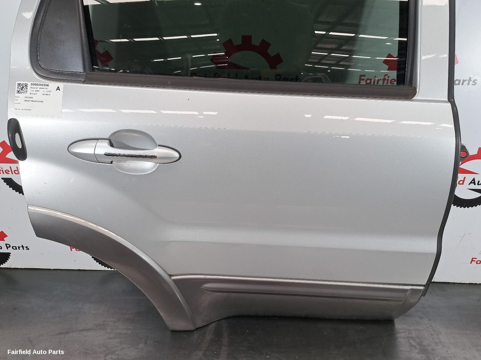 2006-2008 Ford Escape Right Rear Door Sliding