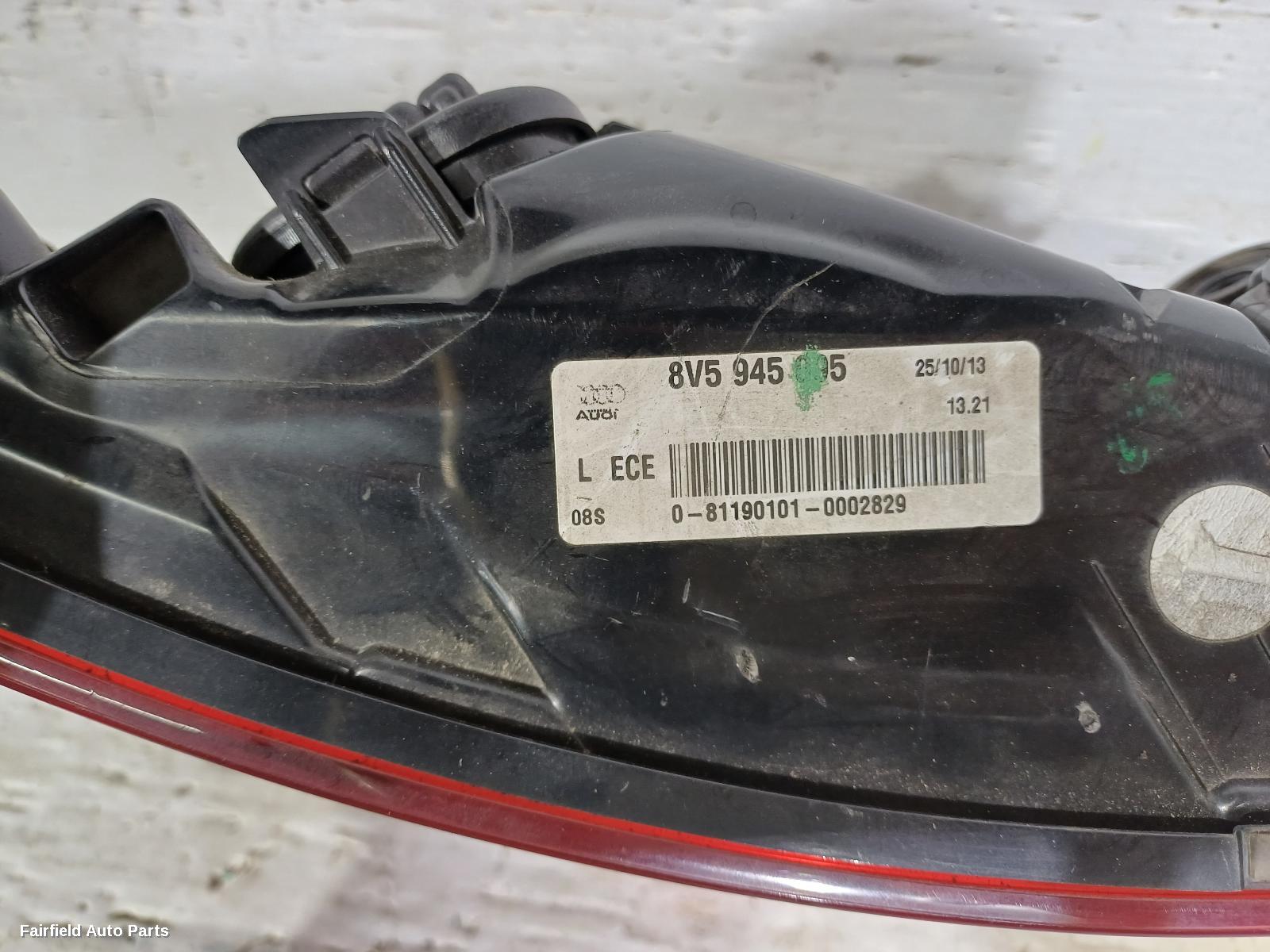 2013-2016 Audi A3 Left Taillight