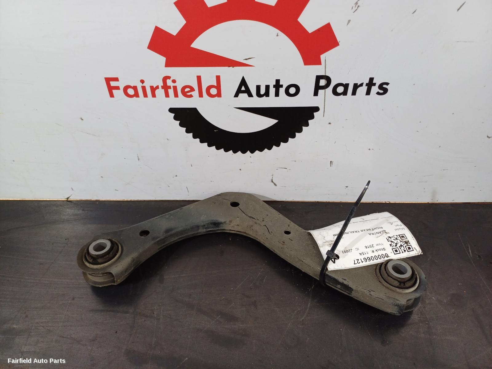 2015-2020 Hyundai Elantra Right Rear Trailing Arm