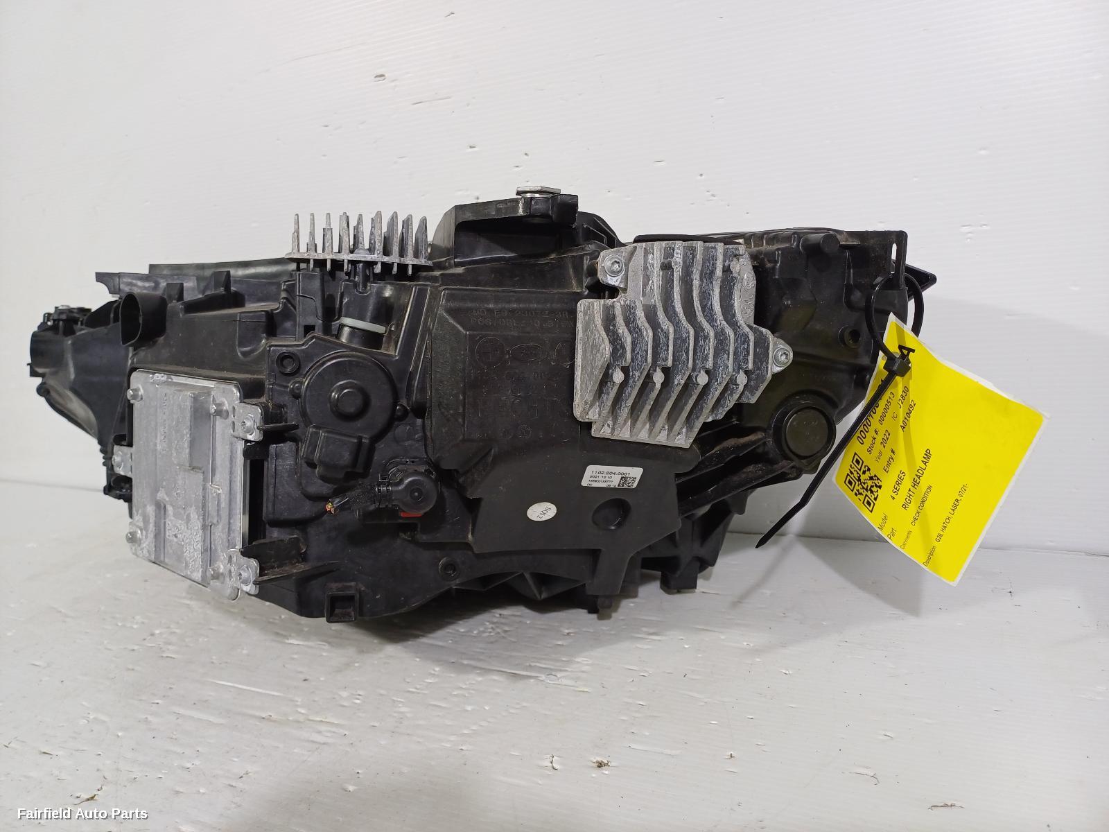 2021-2024 Bmw 4 Series Right Headlamp