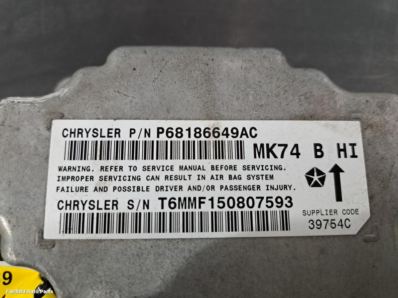 2007-2016 Jeep Patriot Airbag Module Sensor