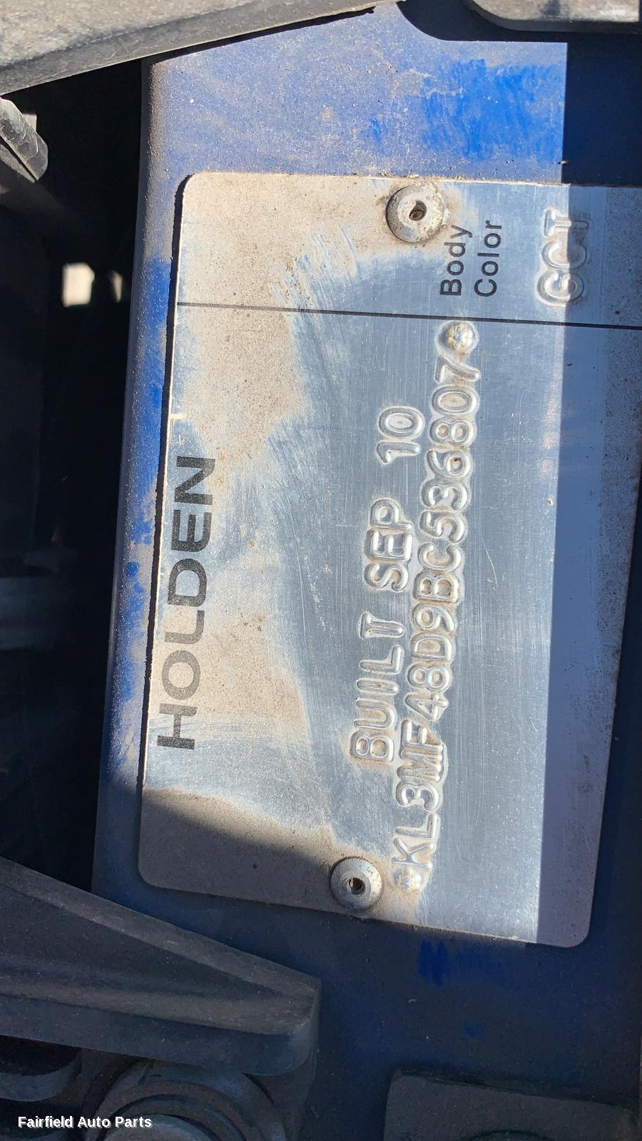 2010 Holden Barina Bootlid Tailgate