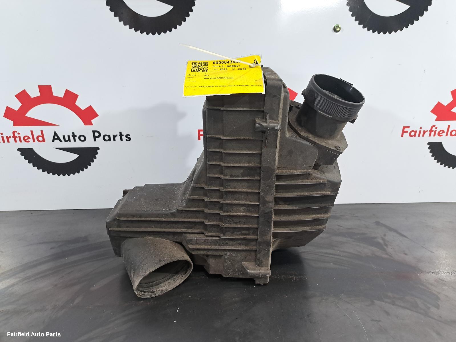 2011-2017 Peugeot 508 Air Cleaner Box