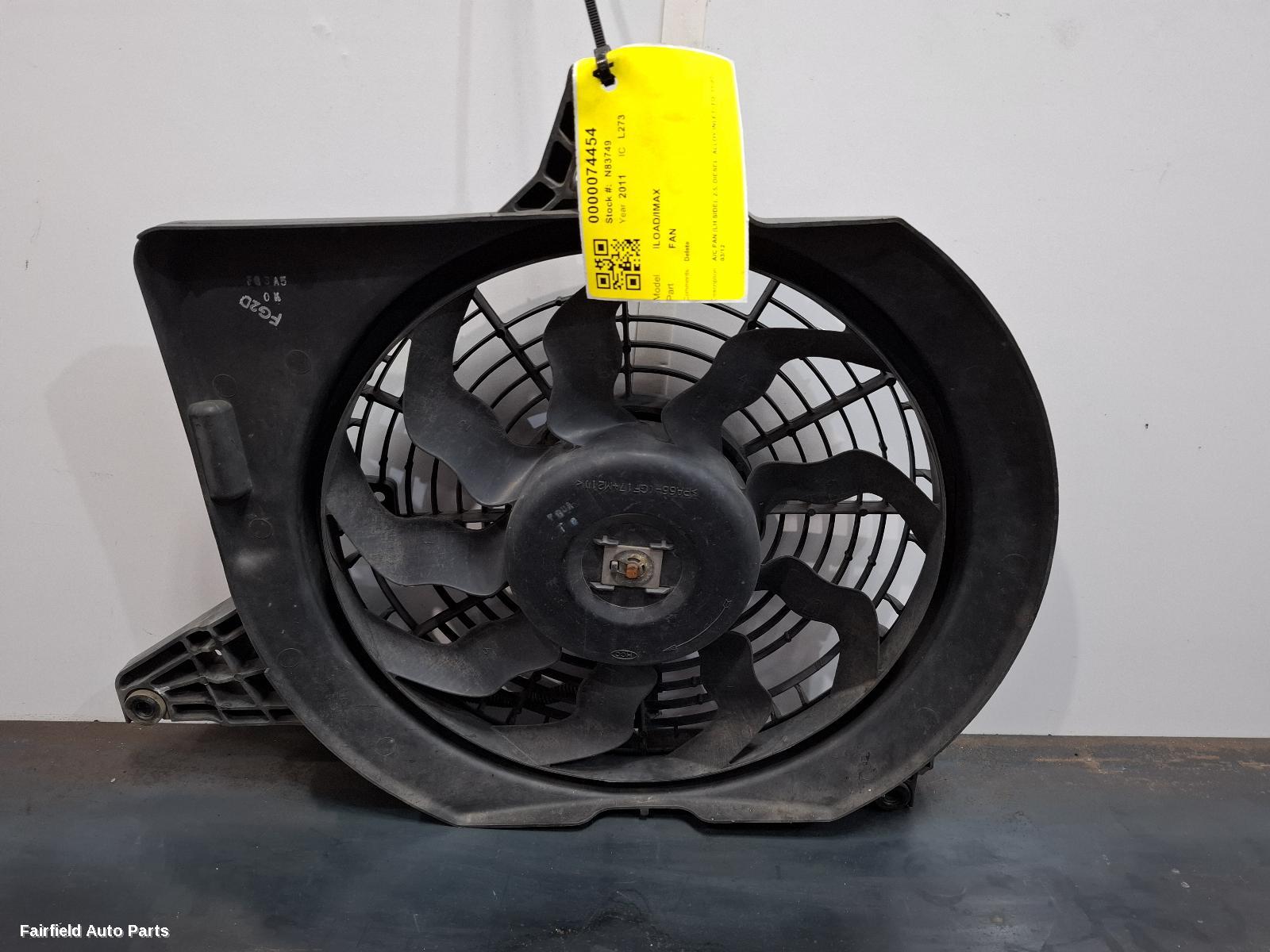 2007-2012 Hyundai Iload/imax Fan