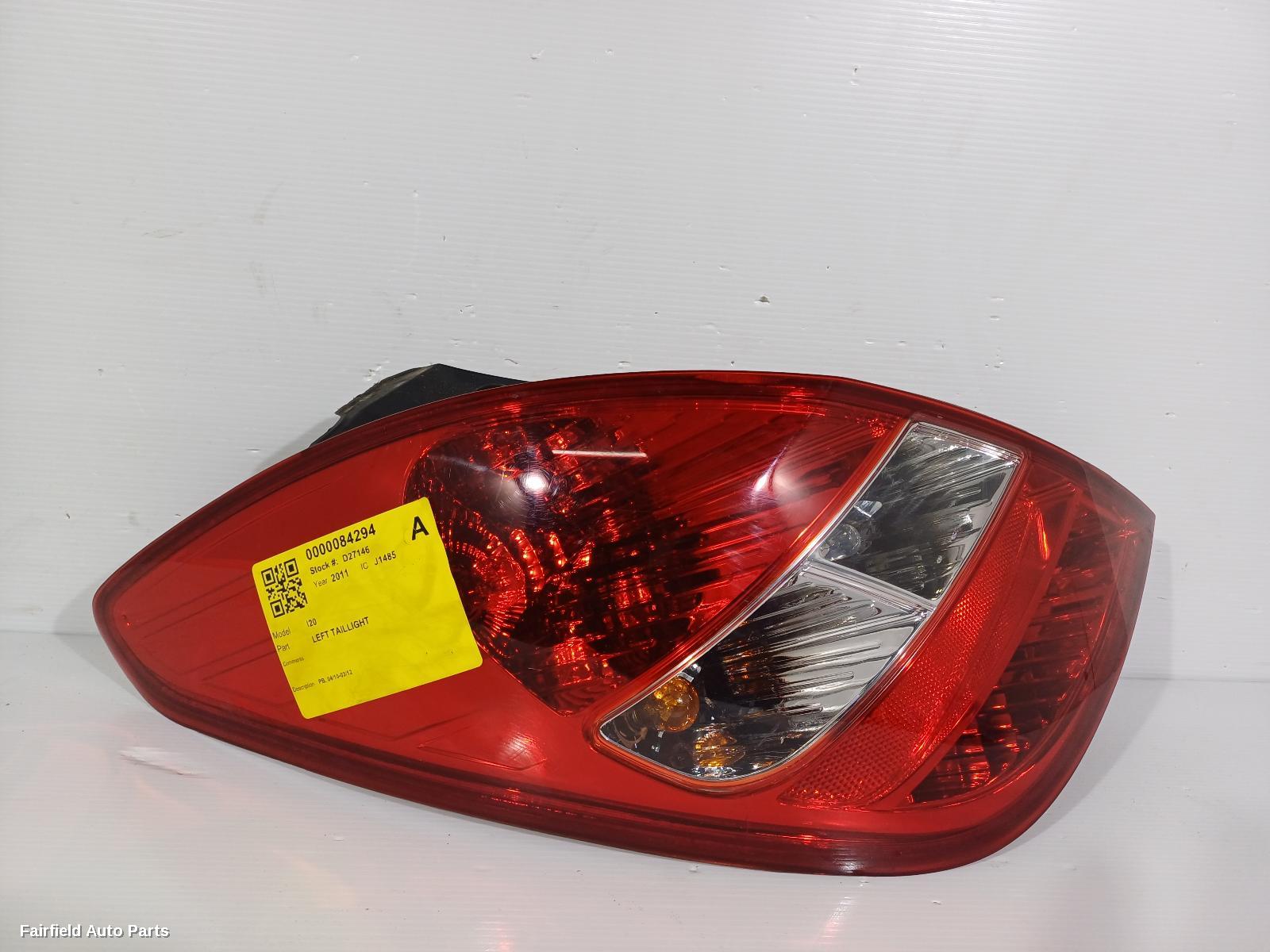 2010-2012 Hyundai I20 Left Taillight