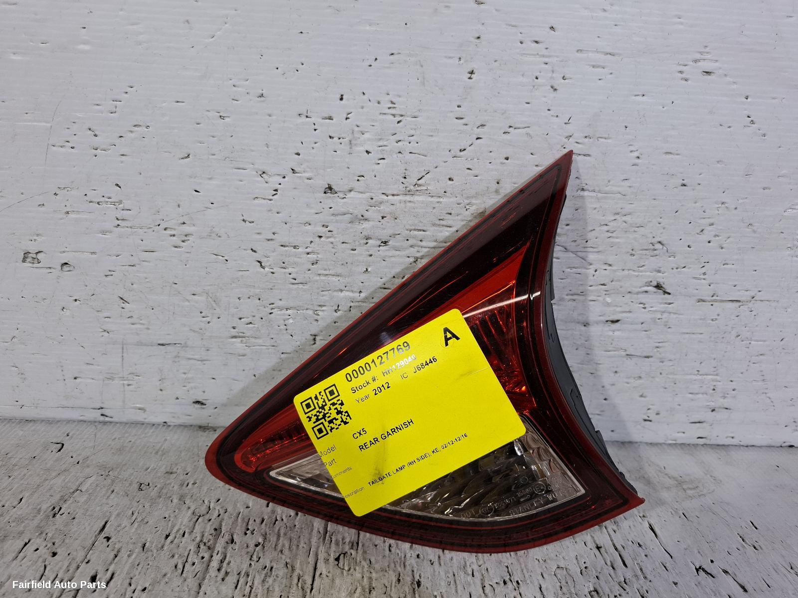 2012-2016 Mazda Cx5 Rear Garnish