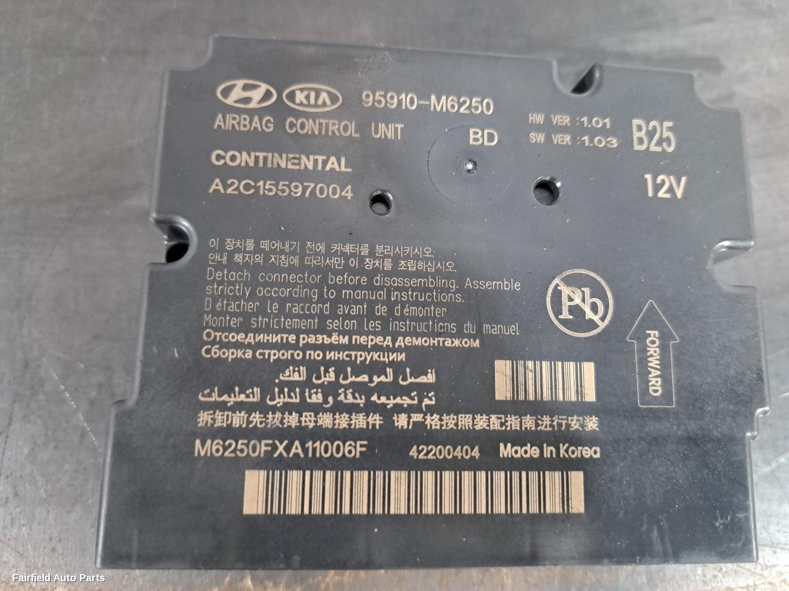 2018-2024 Kia Cerato Airbag Module Sensor