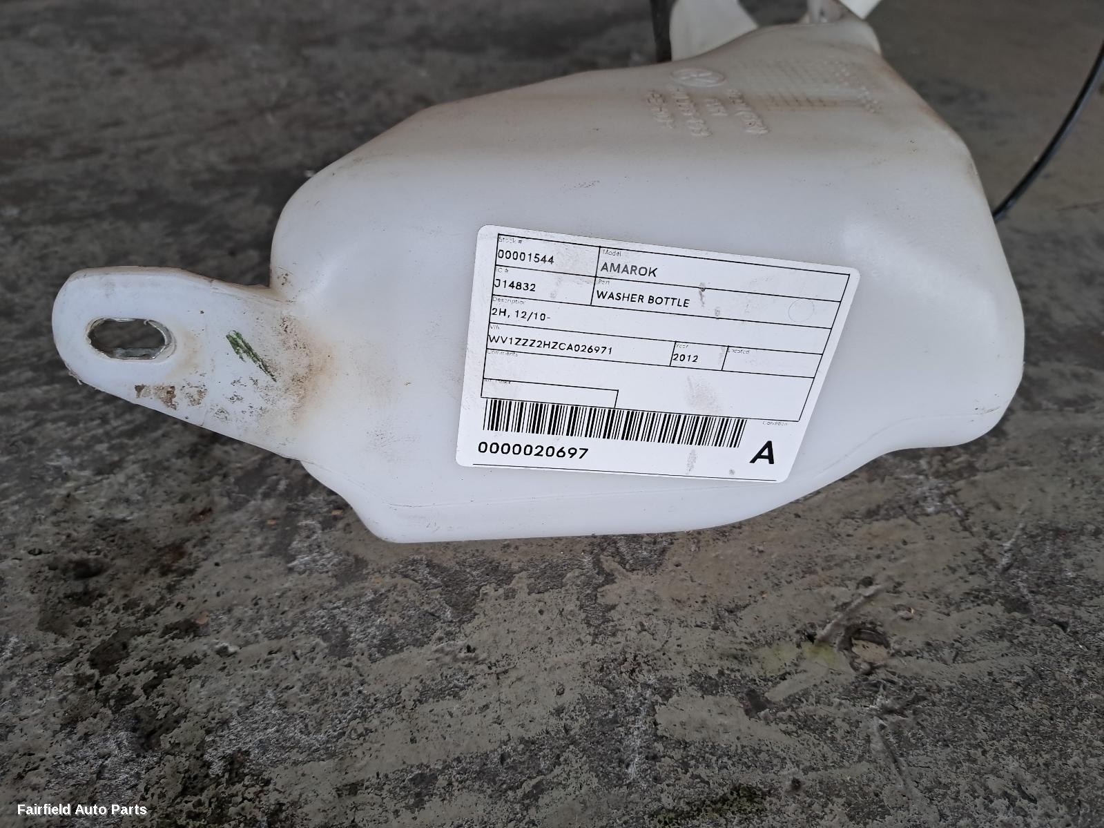 2010-2022 Volkswagen Amarok Washer Bottle