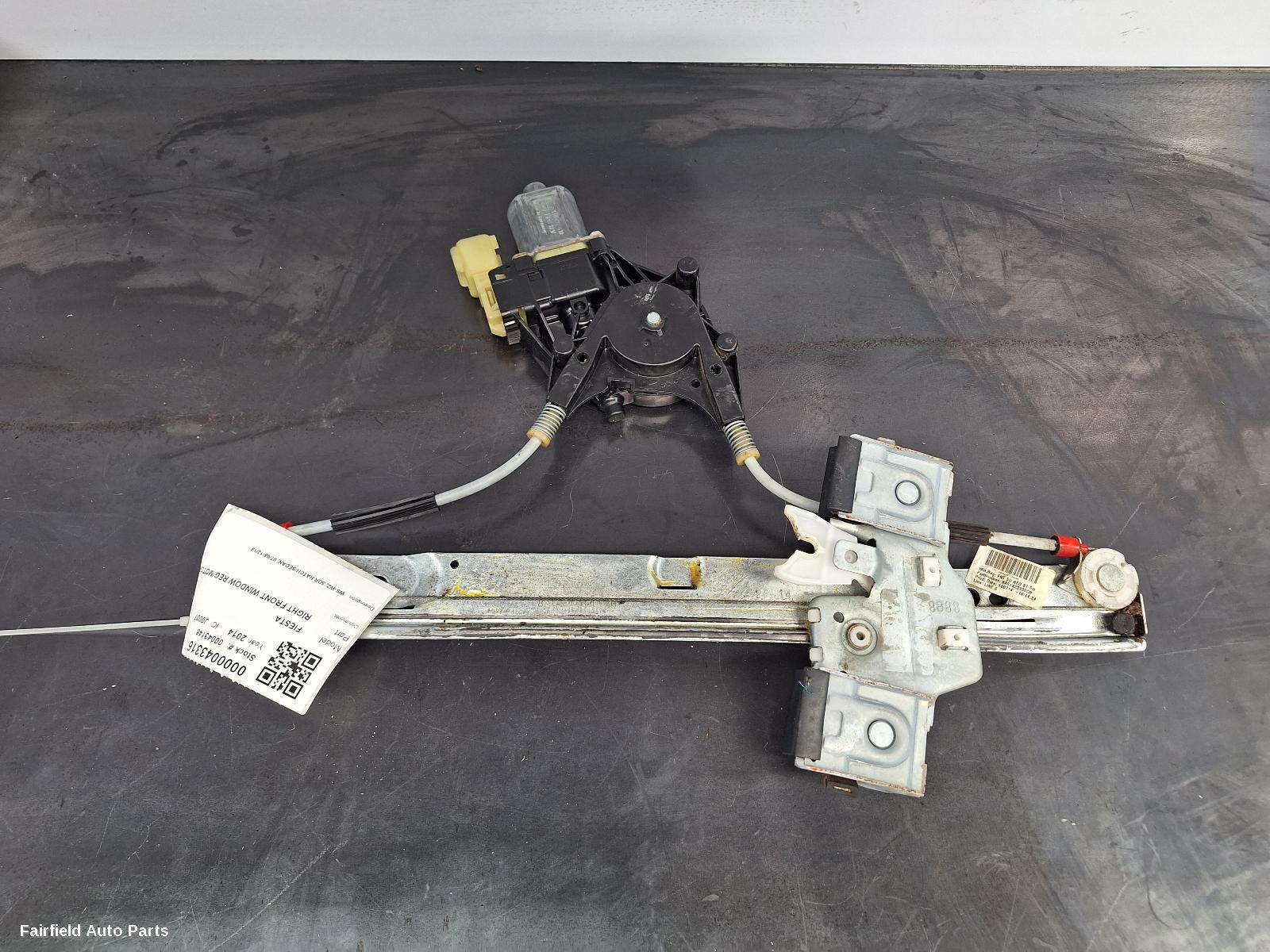 2008-2019 Ford Fiesta Right Front Window Reg Motor