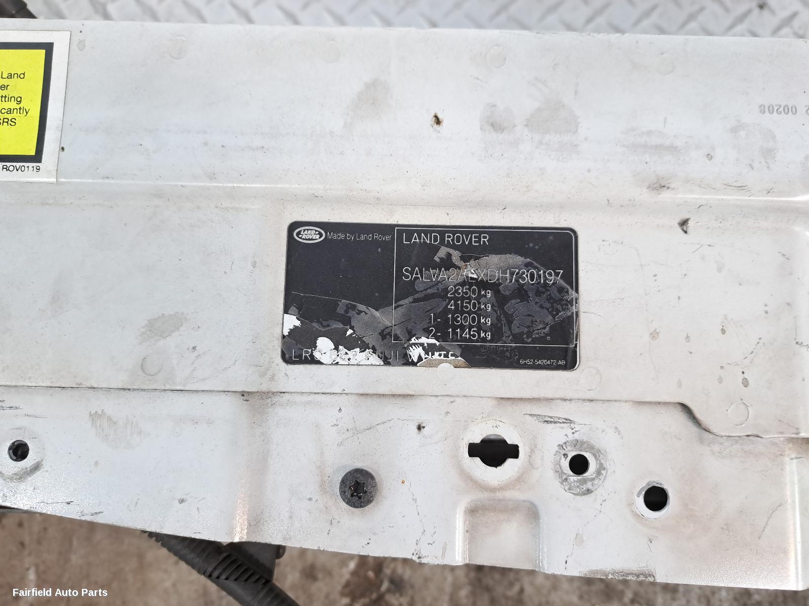 2011-2015 Land Rover Rangerover Evoque Radiator Support