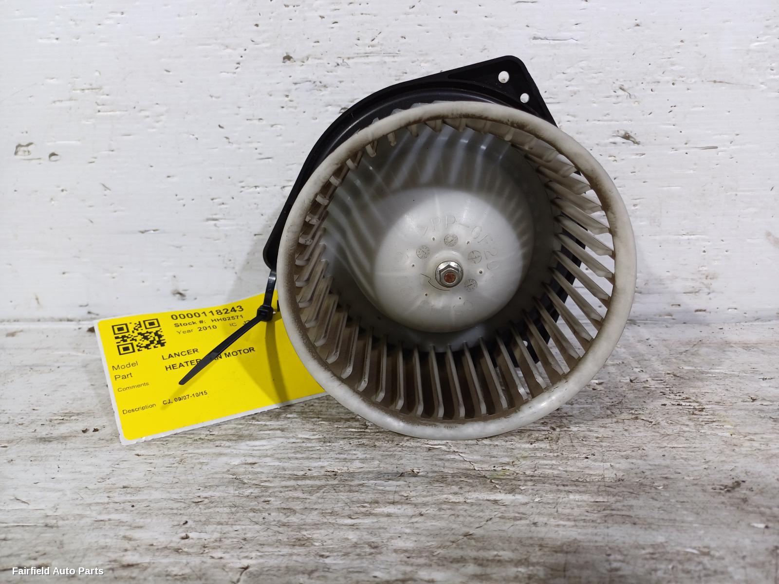 2007-2015 Mitsubishi Lancer Heater Fan Motor