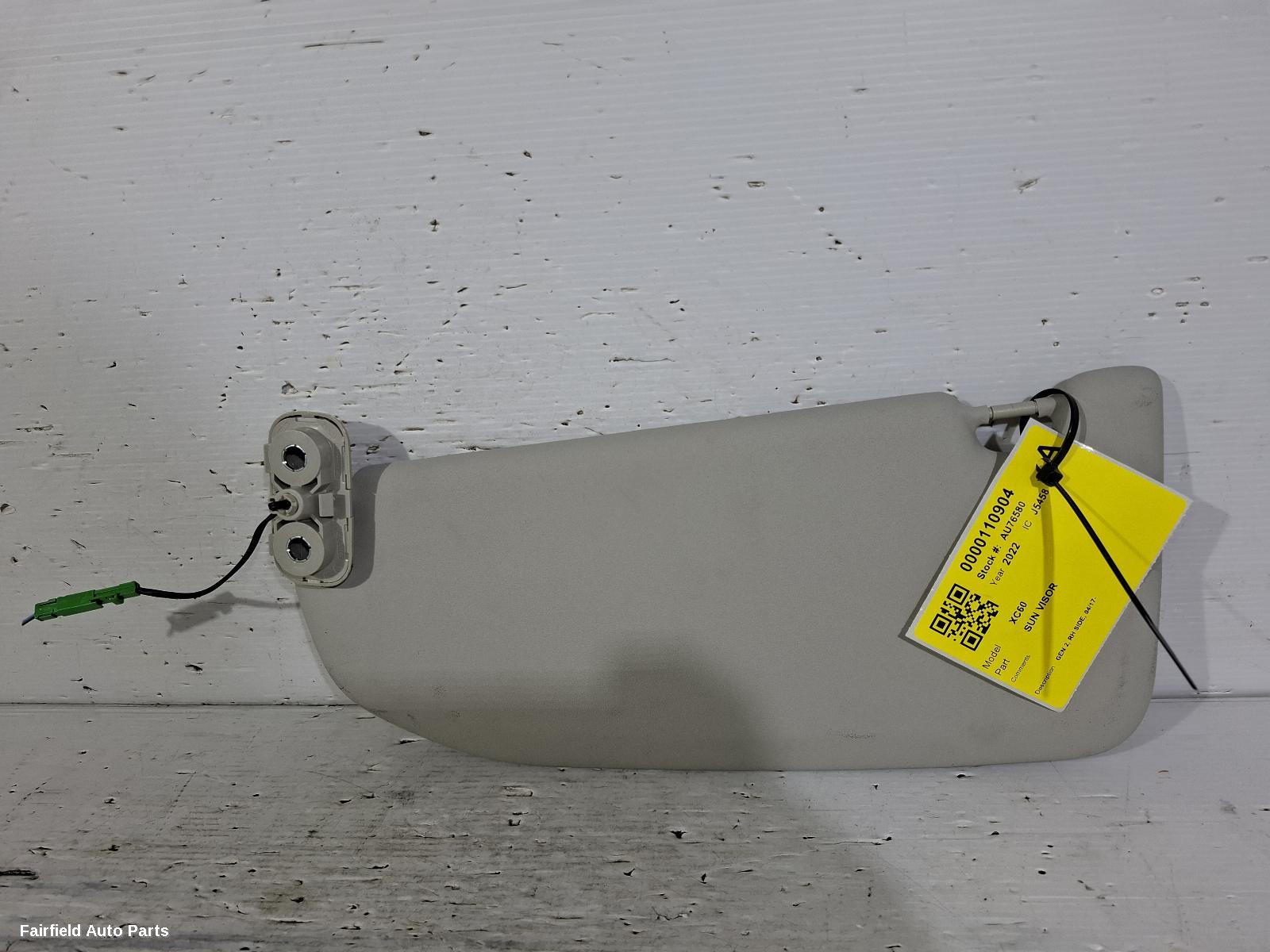2017-2025 Volvo Xc60 Sunvisor