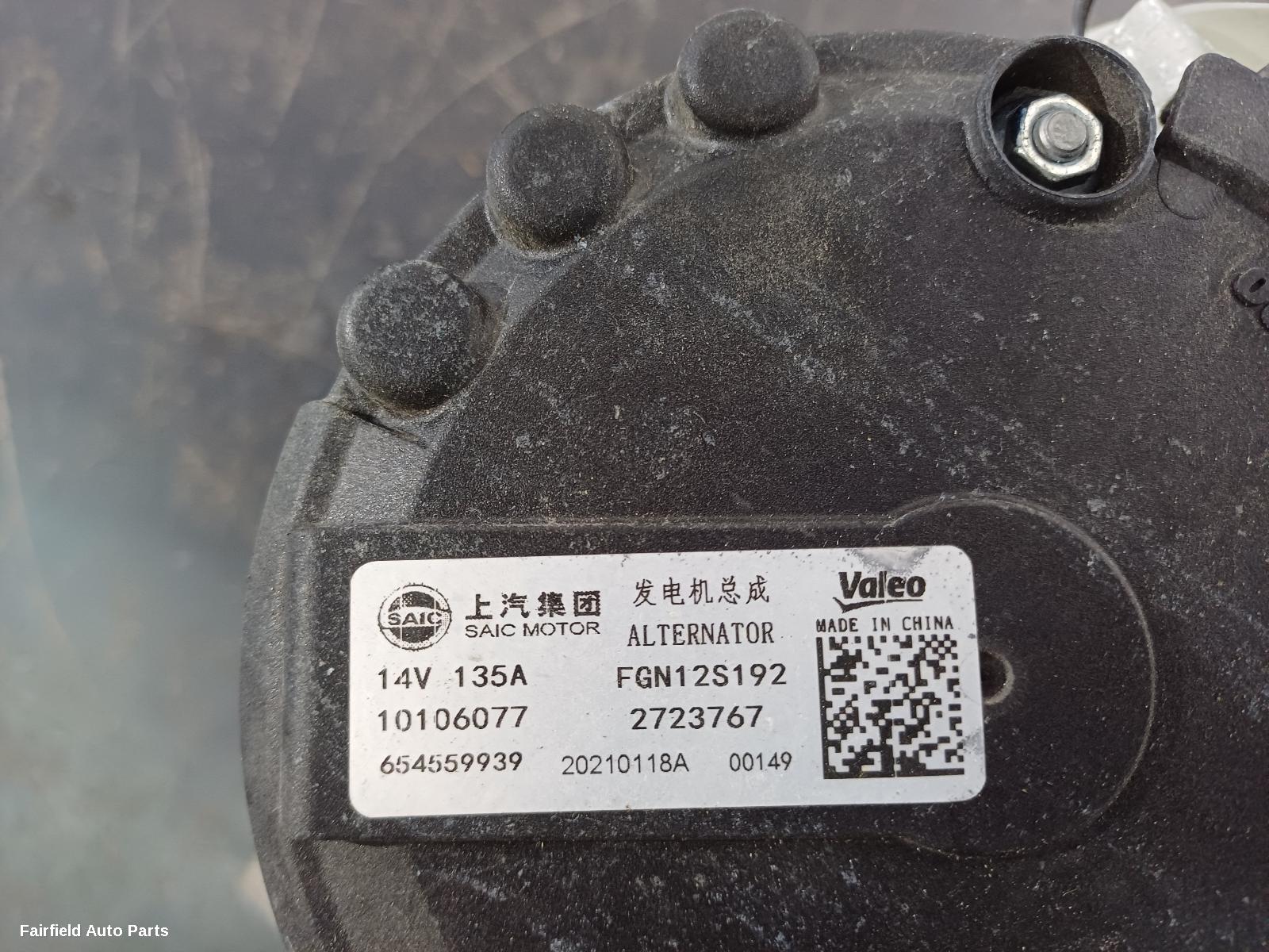 2020-2024 Mg Zs Alternator