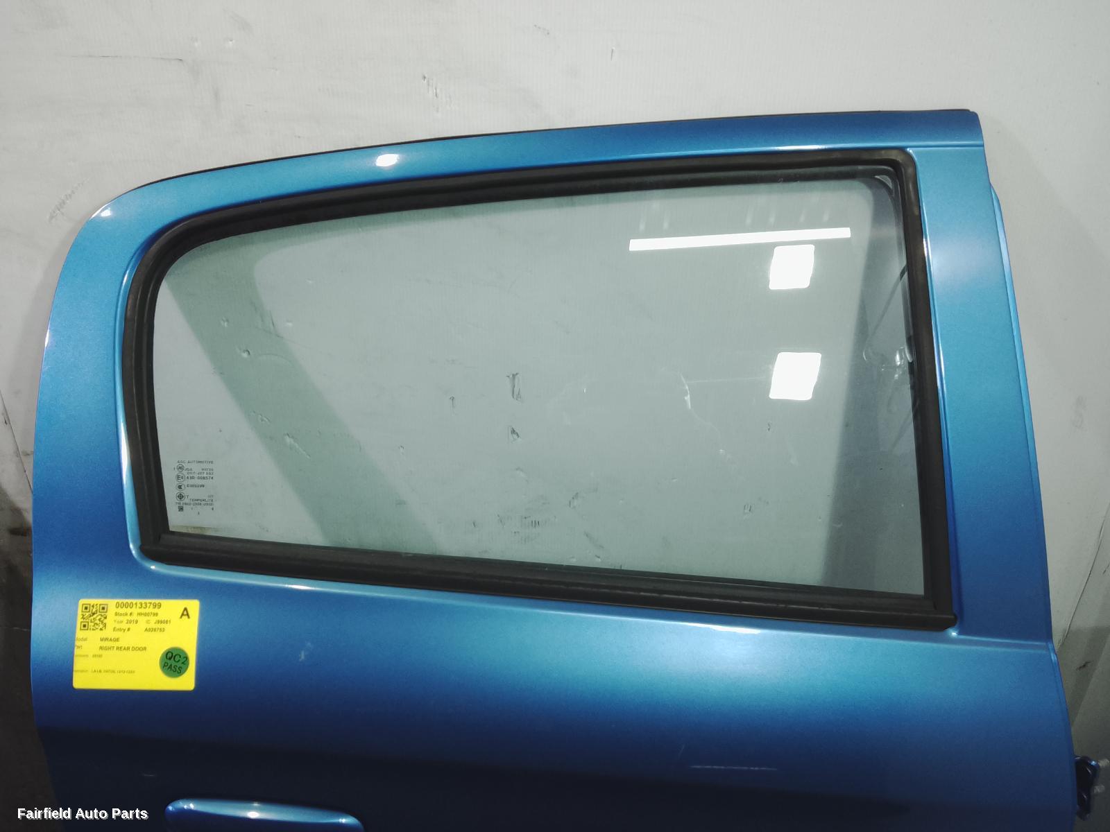 2012-2024 Mitsubishi Mirage Right Rear Door Sliding