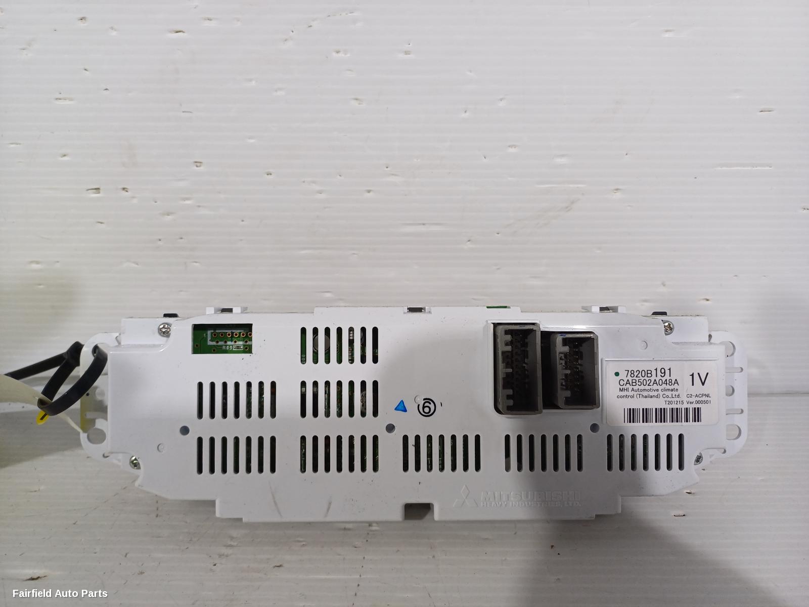 2013-2024 Mitsubishi Asx Heater Ac Controls