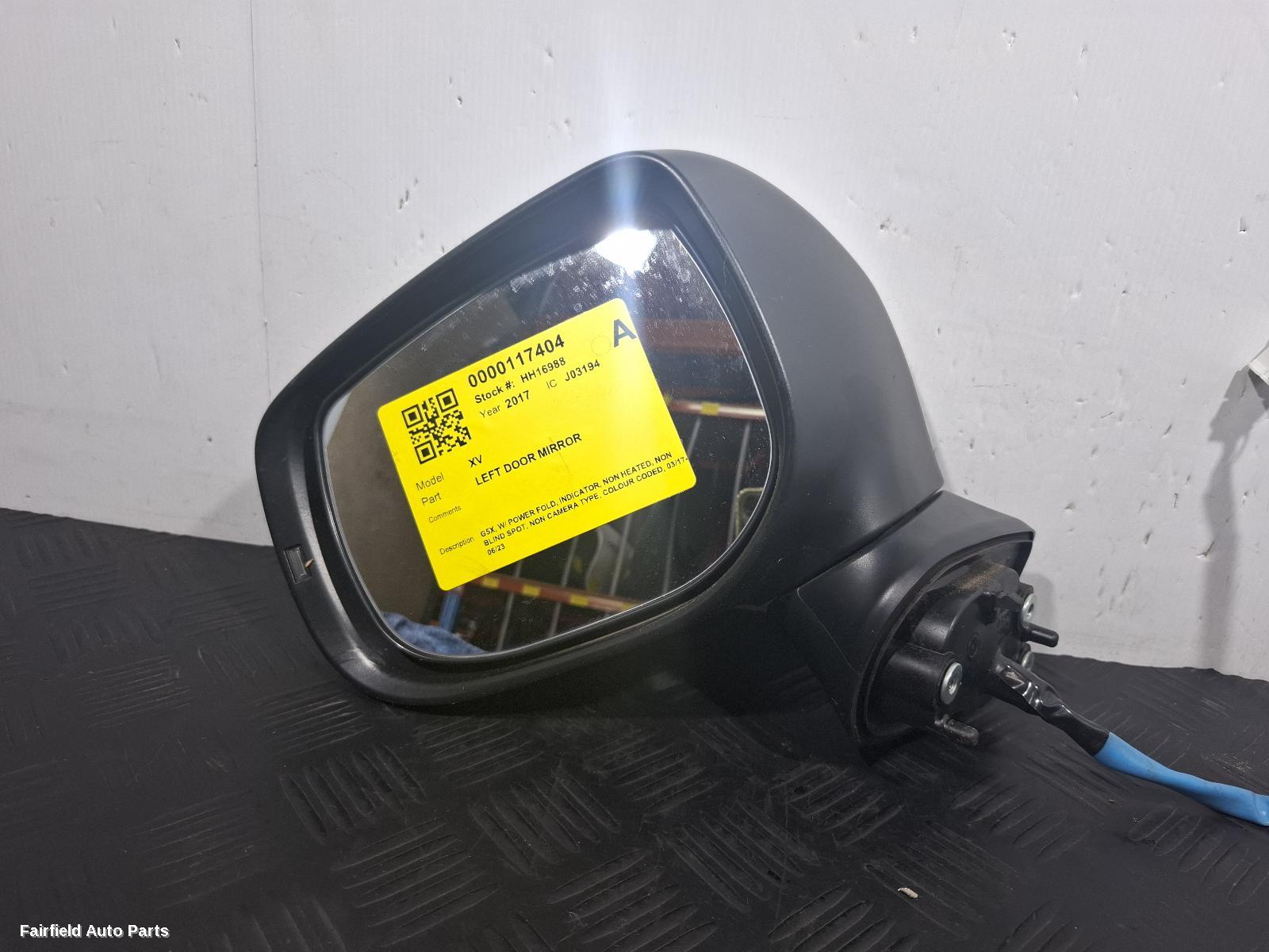 2017-2023 Subaru Xv Left Door Mirror