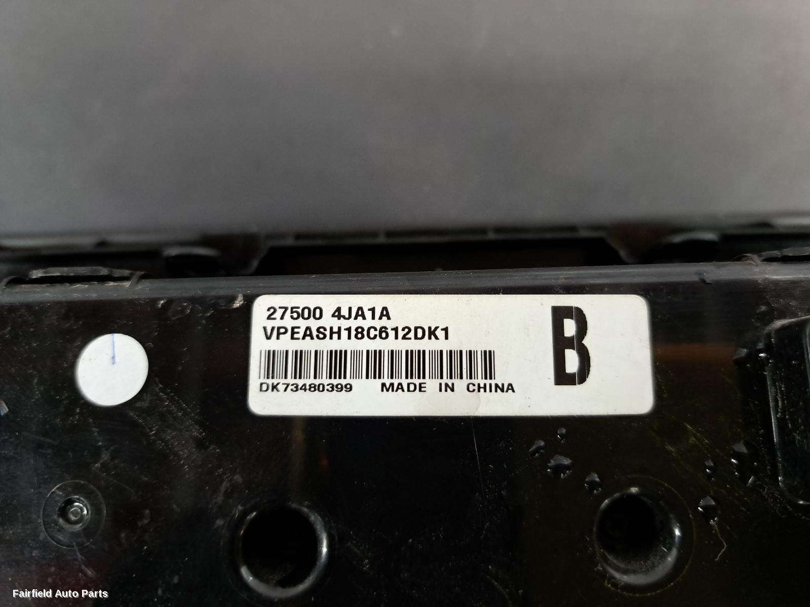 2015-2023 Nissan Navara Heater Ac Controls