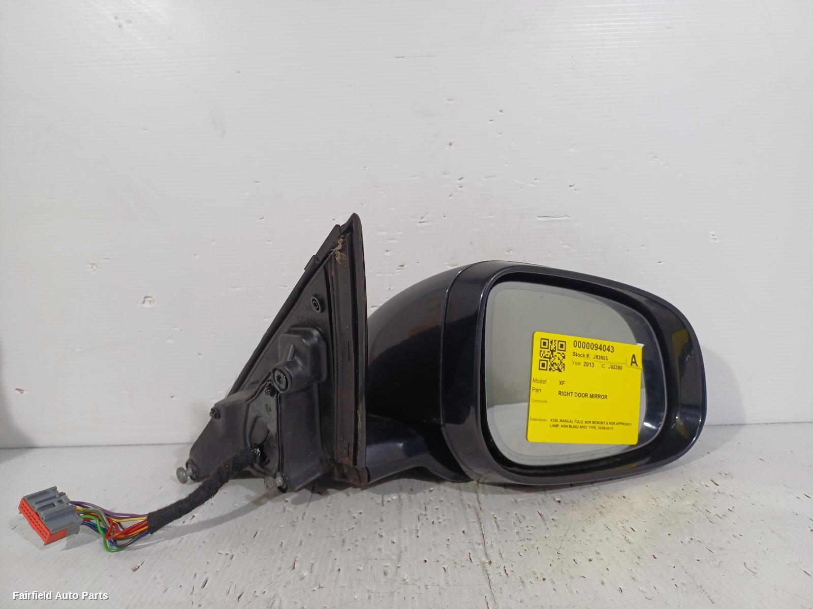 2008-2015 Jaguar Xf Right Door Mirror