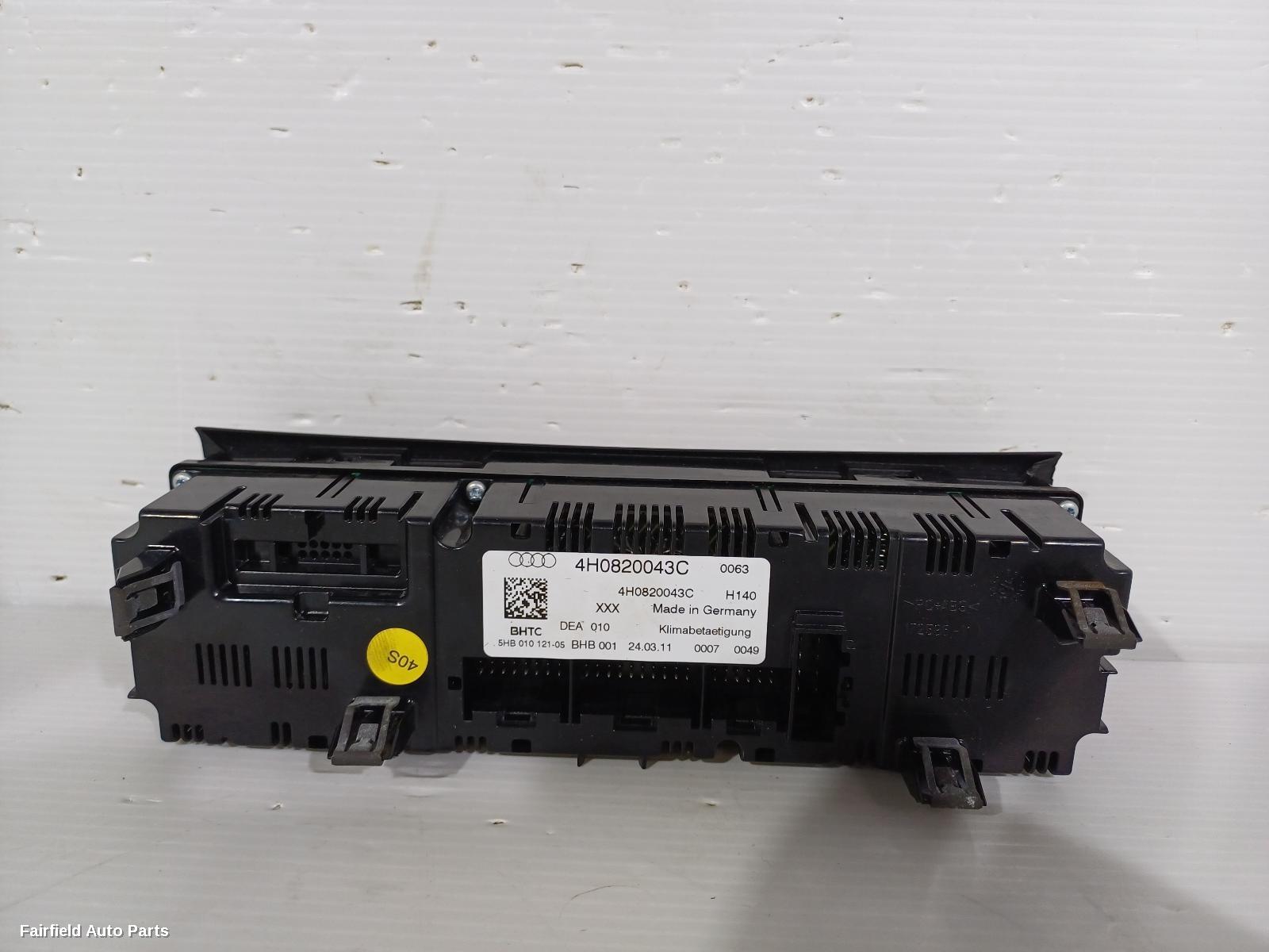 2010-2017 Audi A8 Heater Ac Controls
