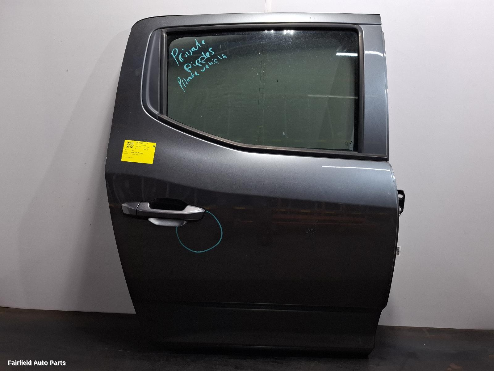 2017-2026 Ldv T60 Right Rear Door Sliding