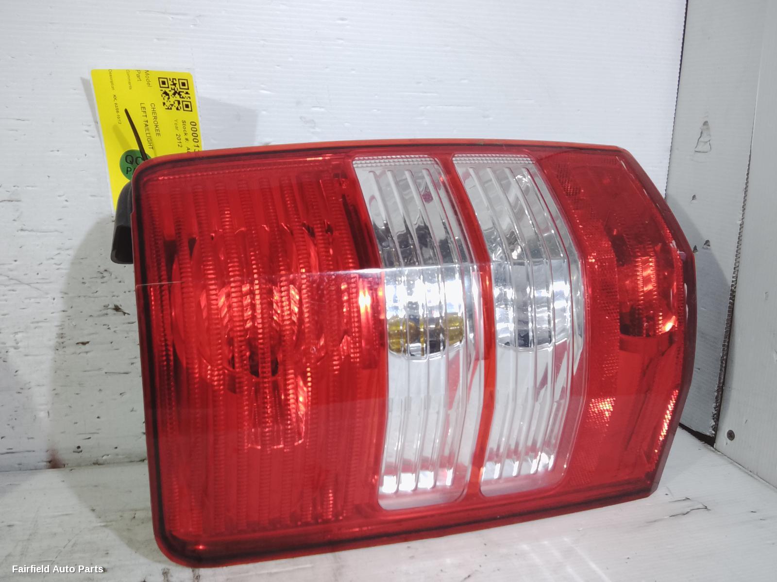 2008-2012 Jeep Cherokee Left Taillight