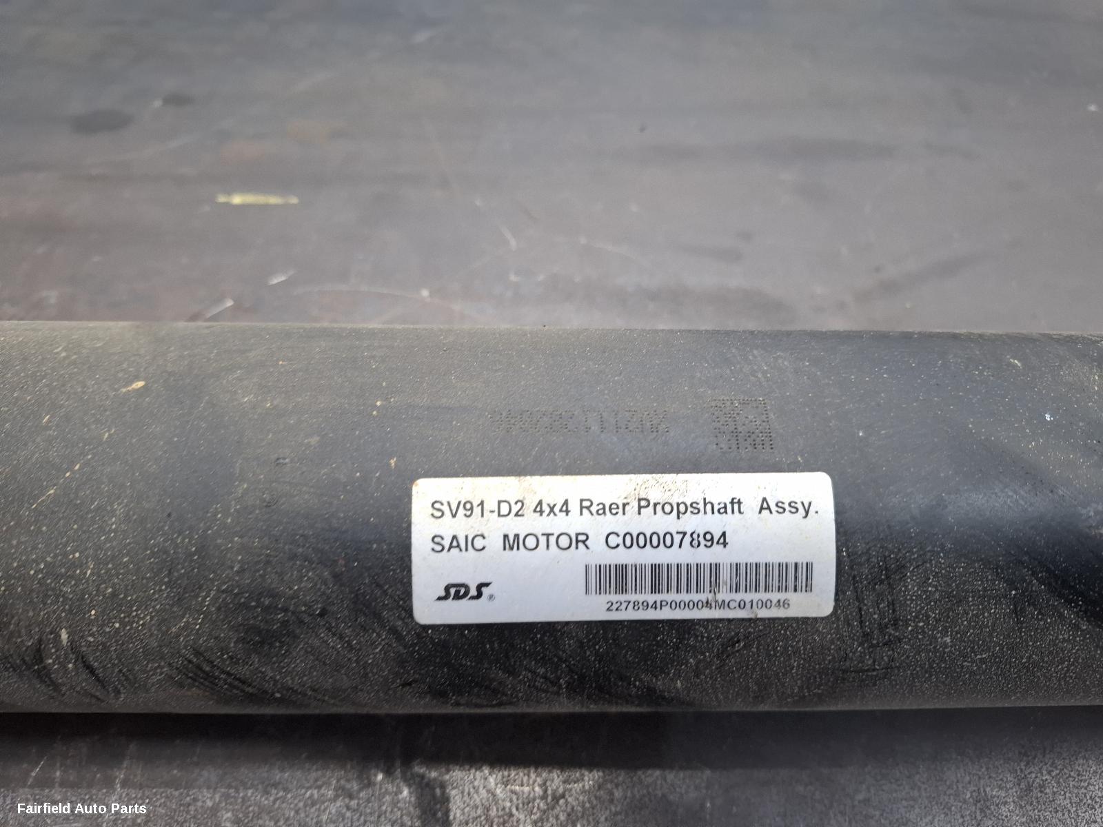2020-2024 Ldv D90 Rear Drive Shaft