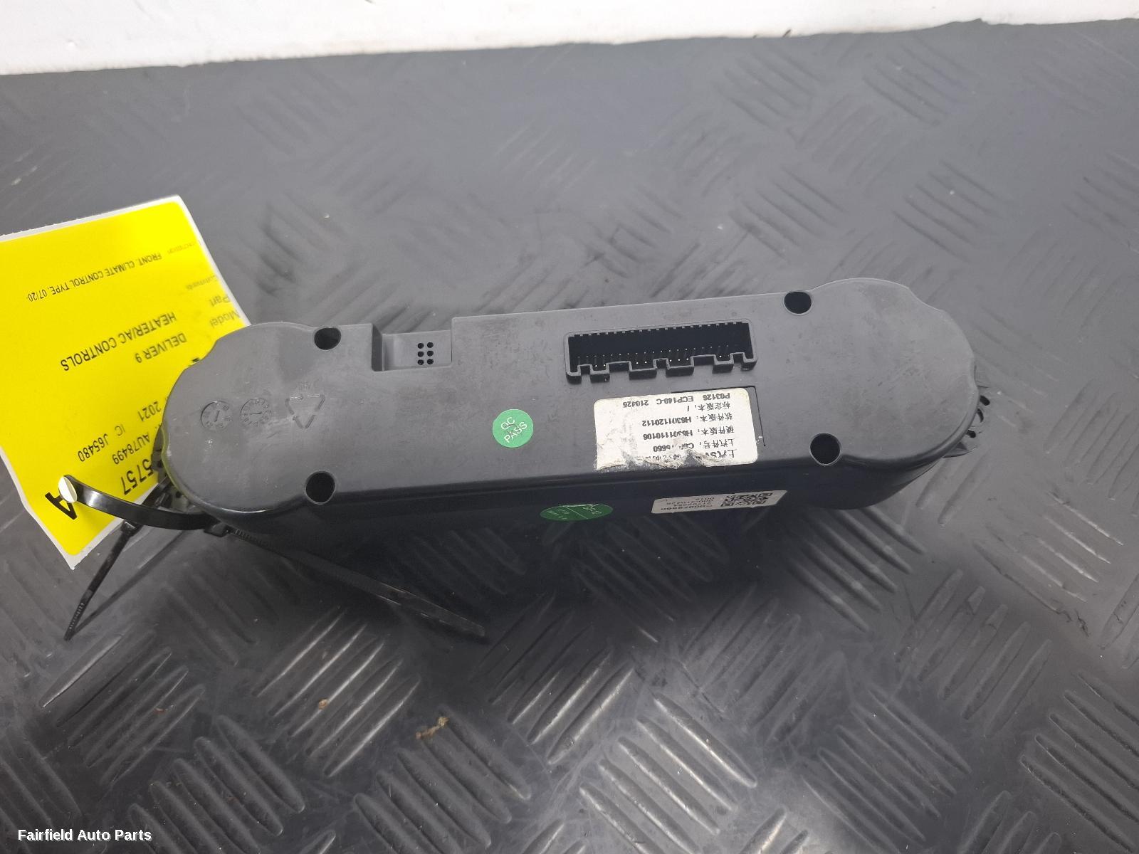 2020-2026 Ldv Deliver 9 Heater Ac Controls