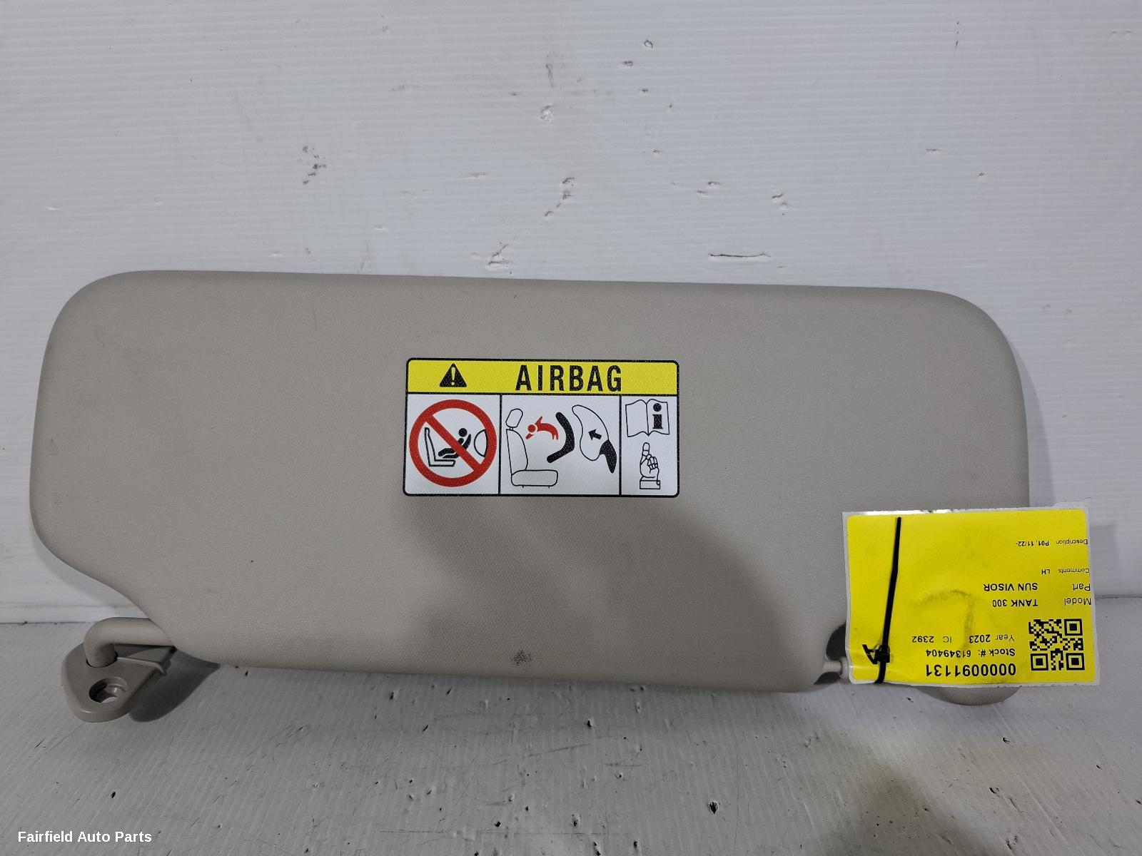 2022-2026 Great Wall Tank 300 Sunvisor