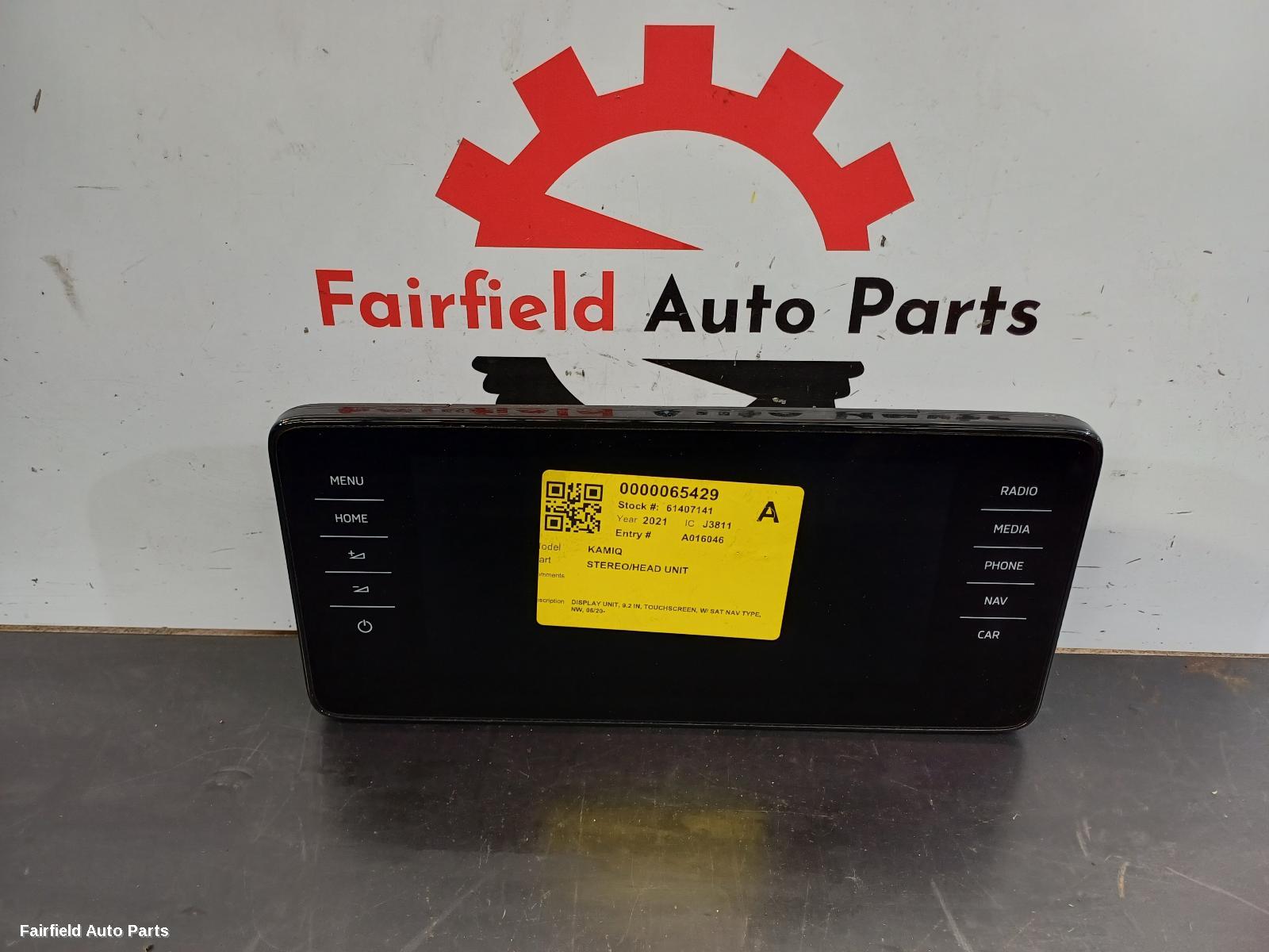 2020-2025 Skoda Kamiq Radio Cd Dvd Sat Tv